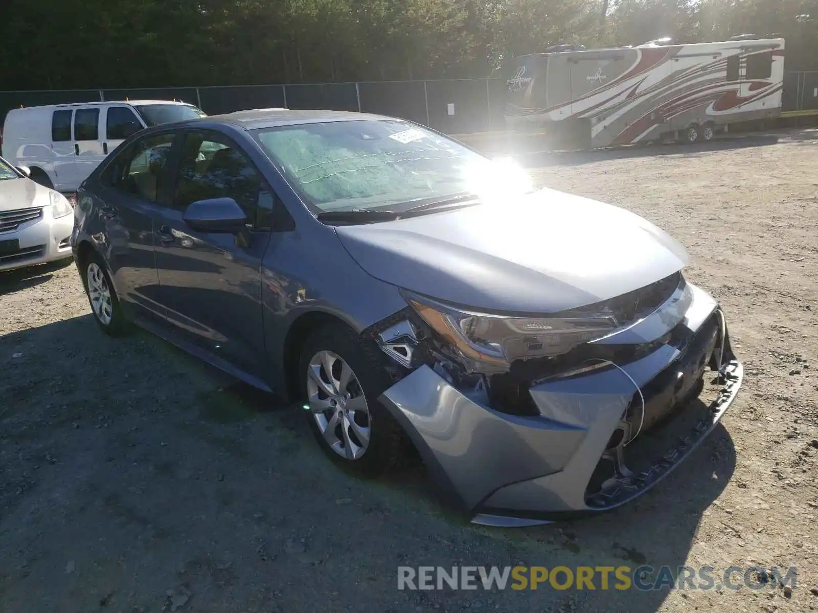 1 Photograph of a damaged car 5YFEPRAE8LP062563 TOYOTA COROLLA 2020