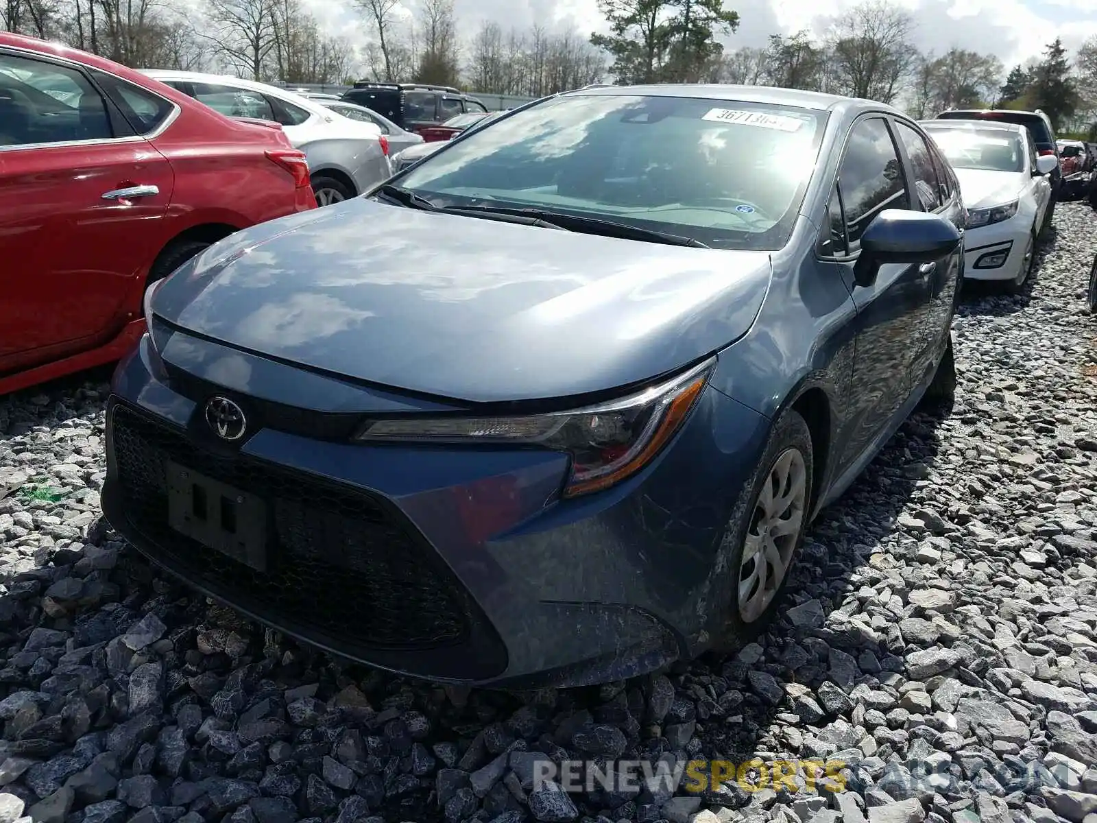 2 Photograph of a damaged car 5YFEPRAE8LP063728 TOYOTA COROLLA 2020