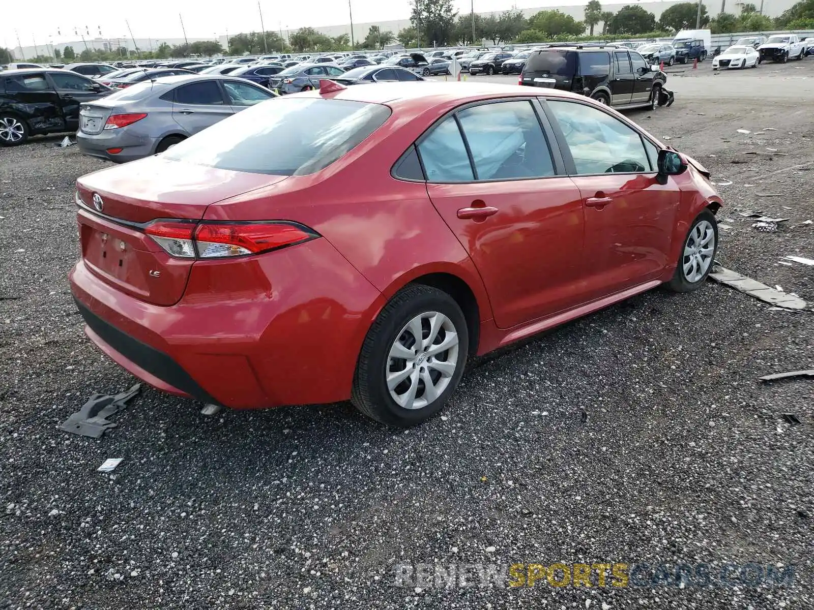 4 Photograph of a damaged car 5YFEPRAE8LP064300 TOYOTA COROLLA 2020