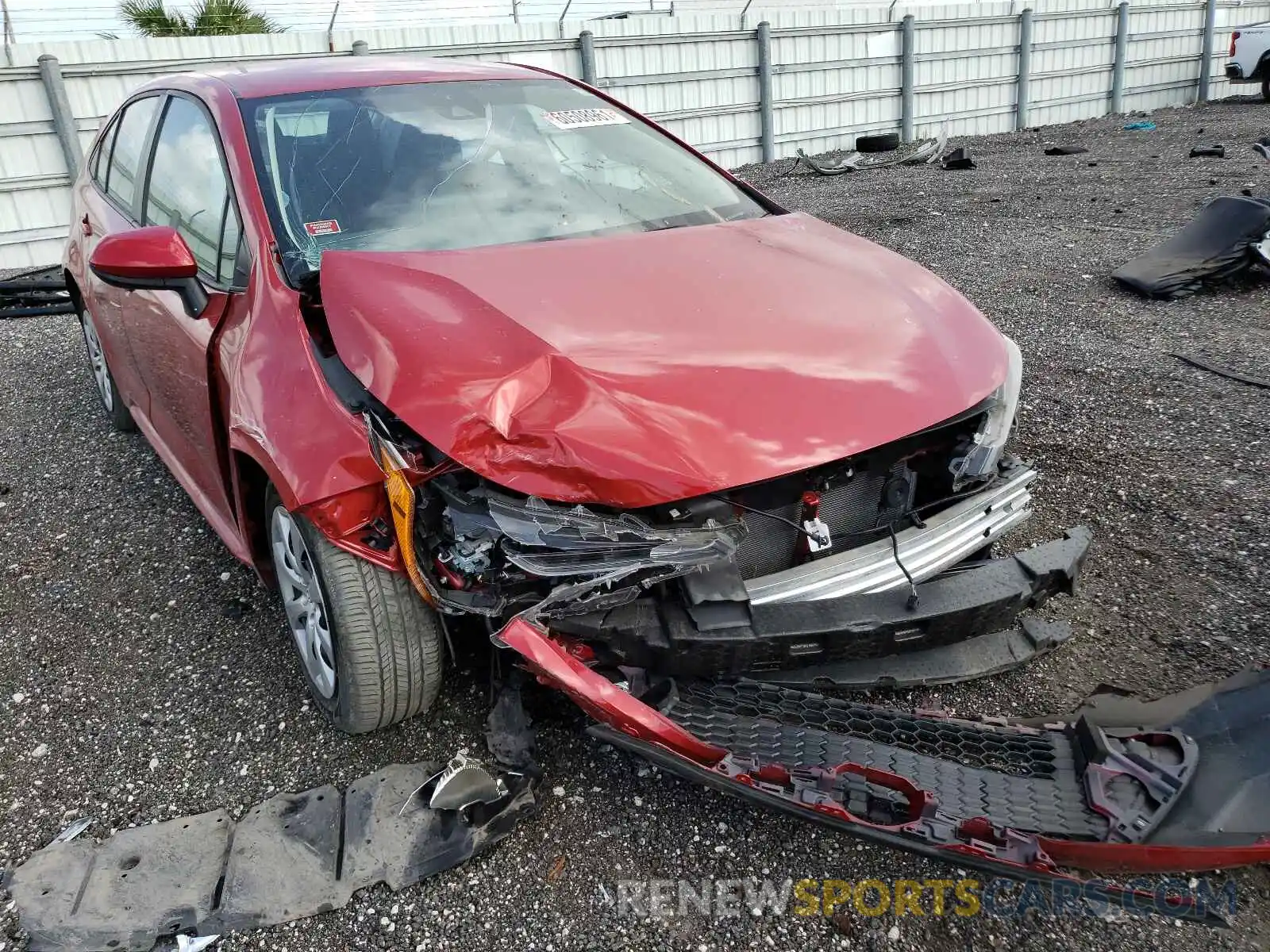 9 Photograph of a damaged car 5YFEPRAE8LP064300 TOYOTA COROLLA 2020