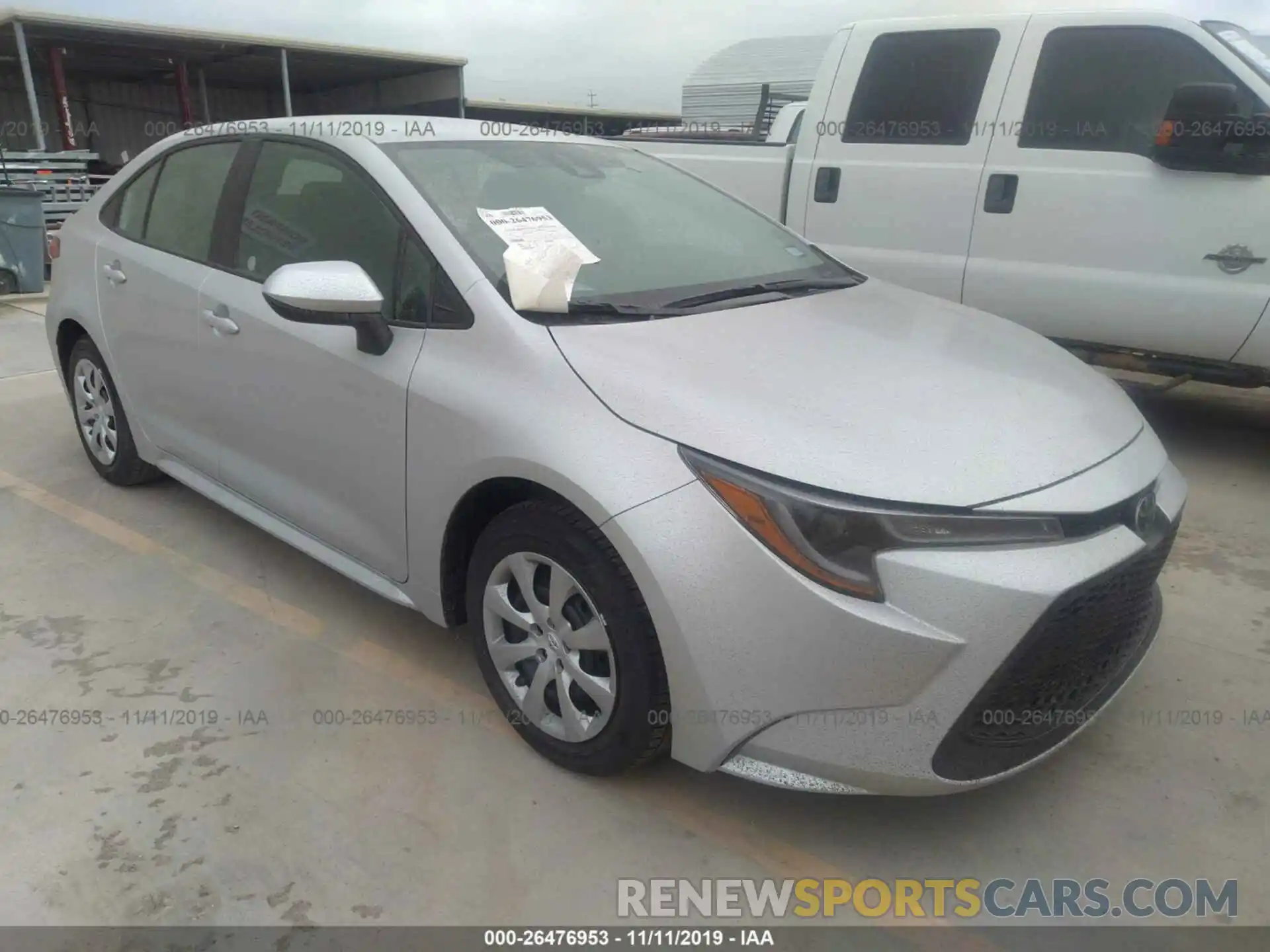 1 Photograph of a damaged car 5YFEPRAE8LP064409 TOYOTA COROLLA 2020