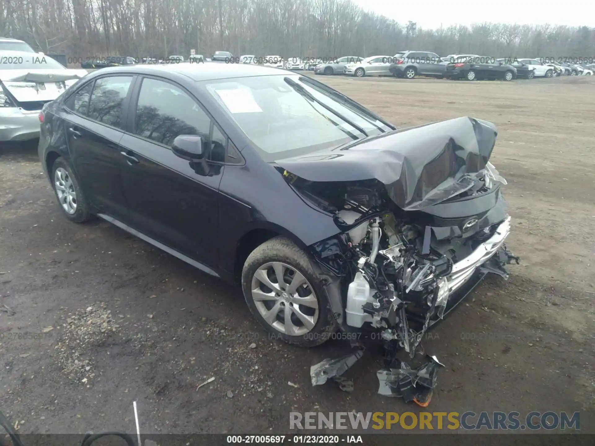 1 Photograph of a damaged car 5YFEPRAE8LP064815 TOYOTA COROLLA 2020