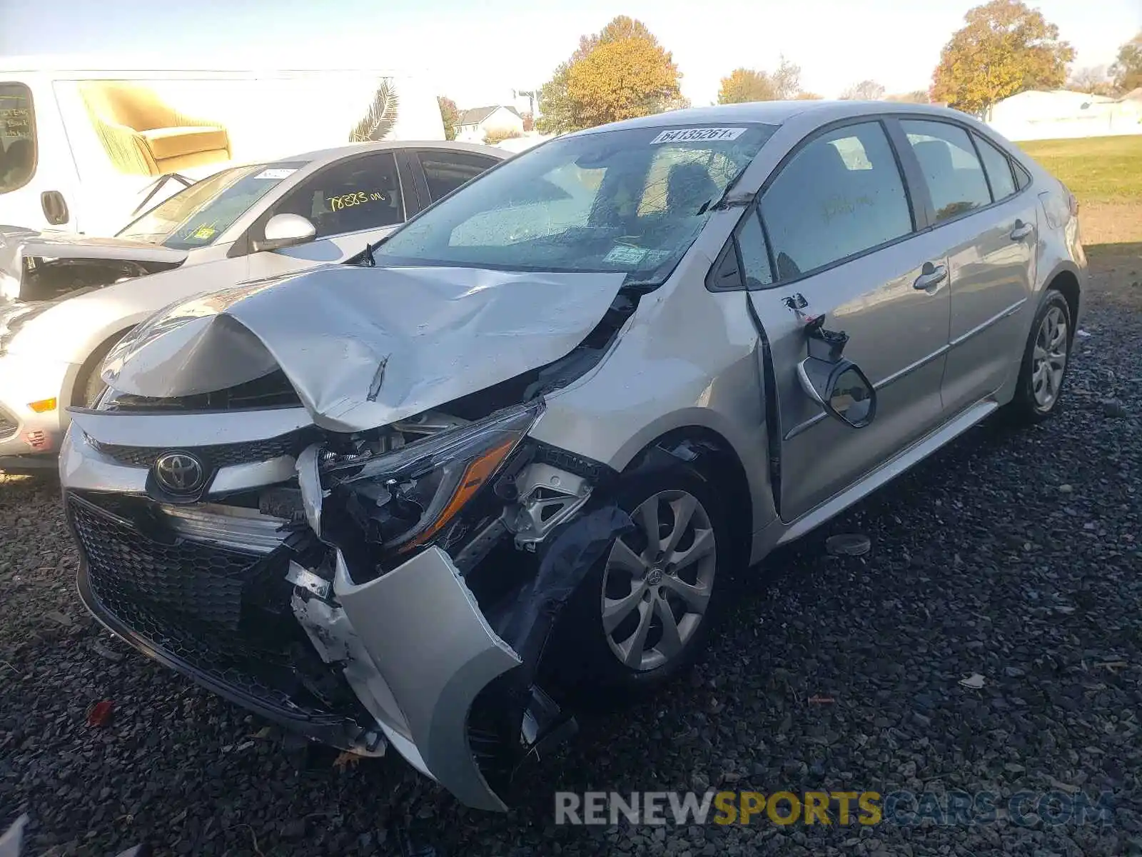 2 Photograph of a damaged car 5YFEPRAE8LP064863 TOYOTA COROLLA 2020