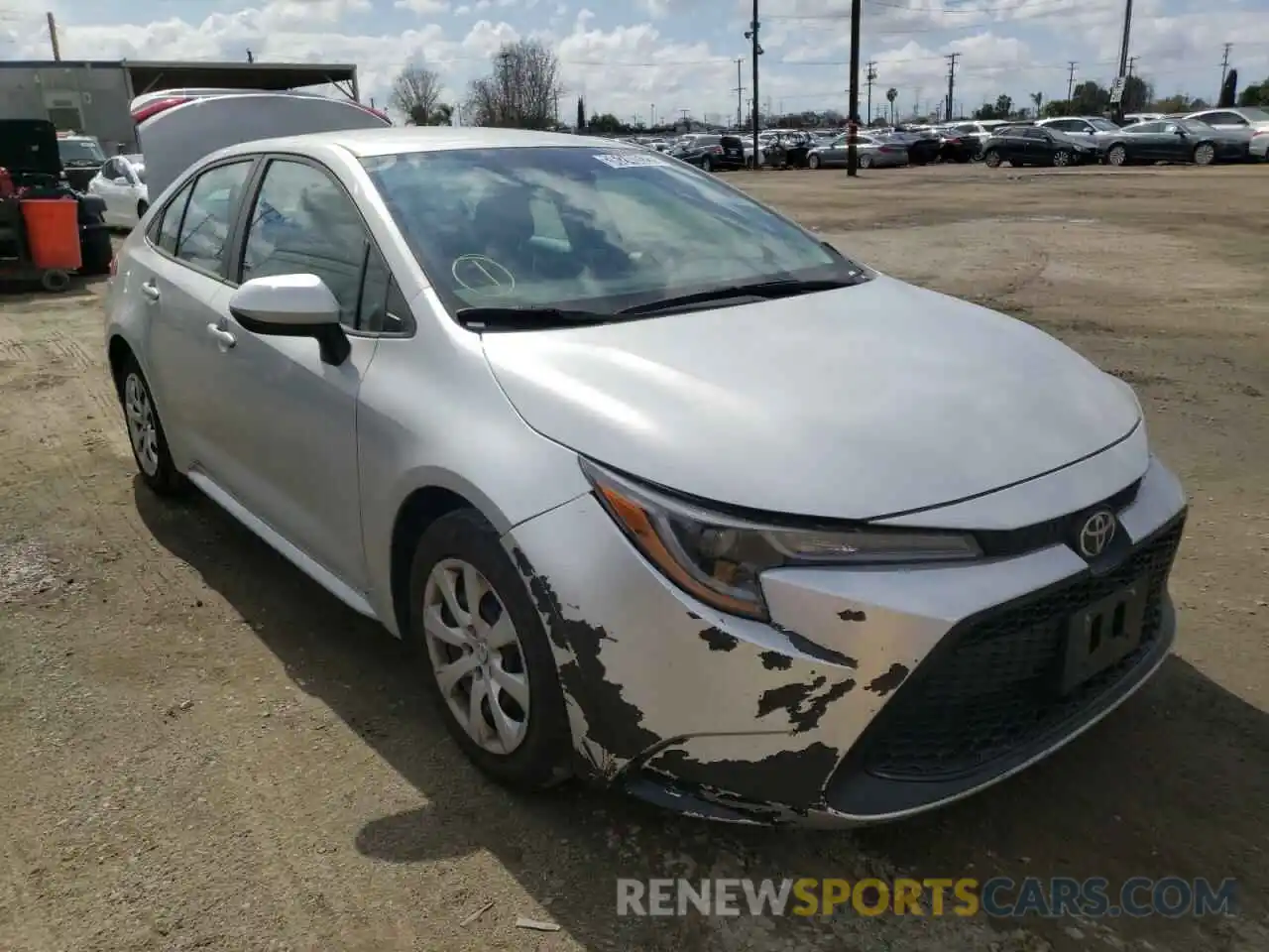 1 Photograph of a damaged car 5YFEPRAE8LP065253 TOYOTA COROLLA 2020