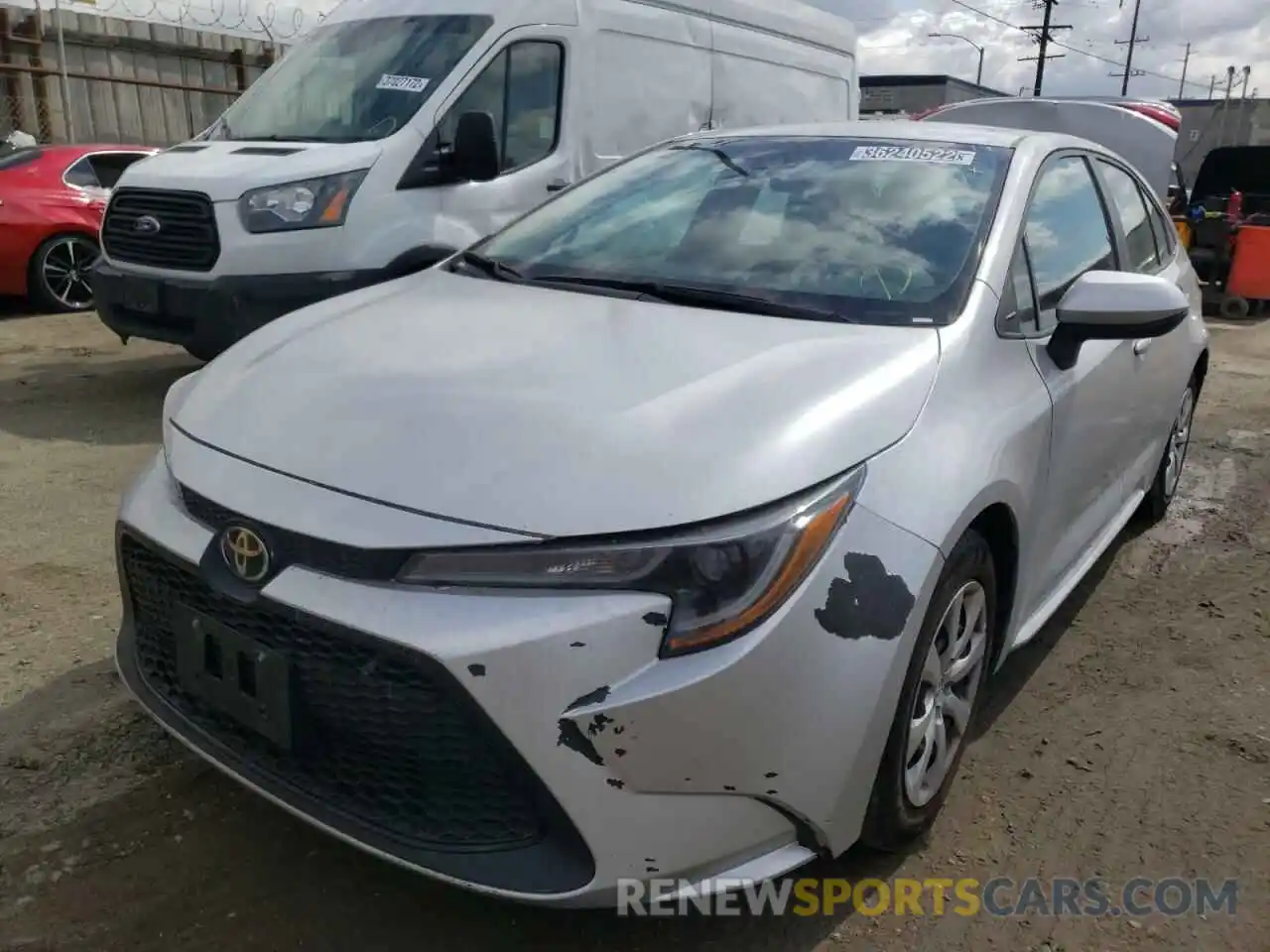 2 Photograph of a damaged car 5YFEPRAE8LP065253 TOYOTA COROLLA 2020