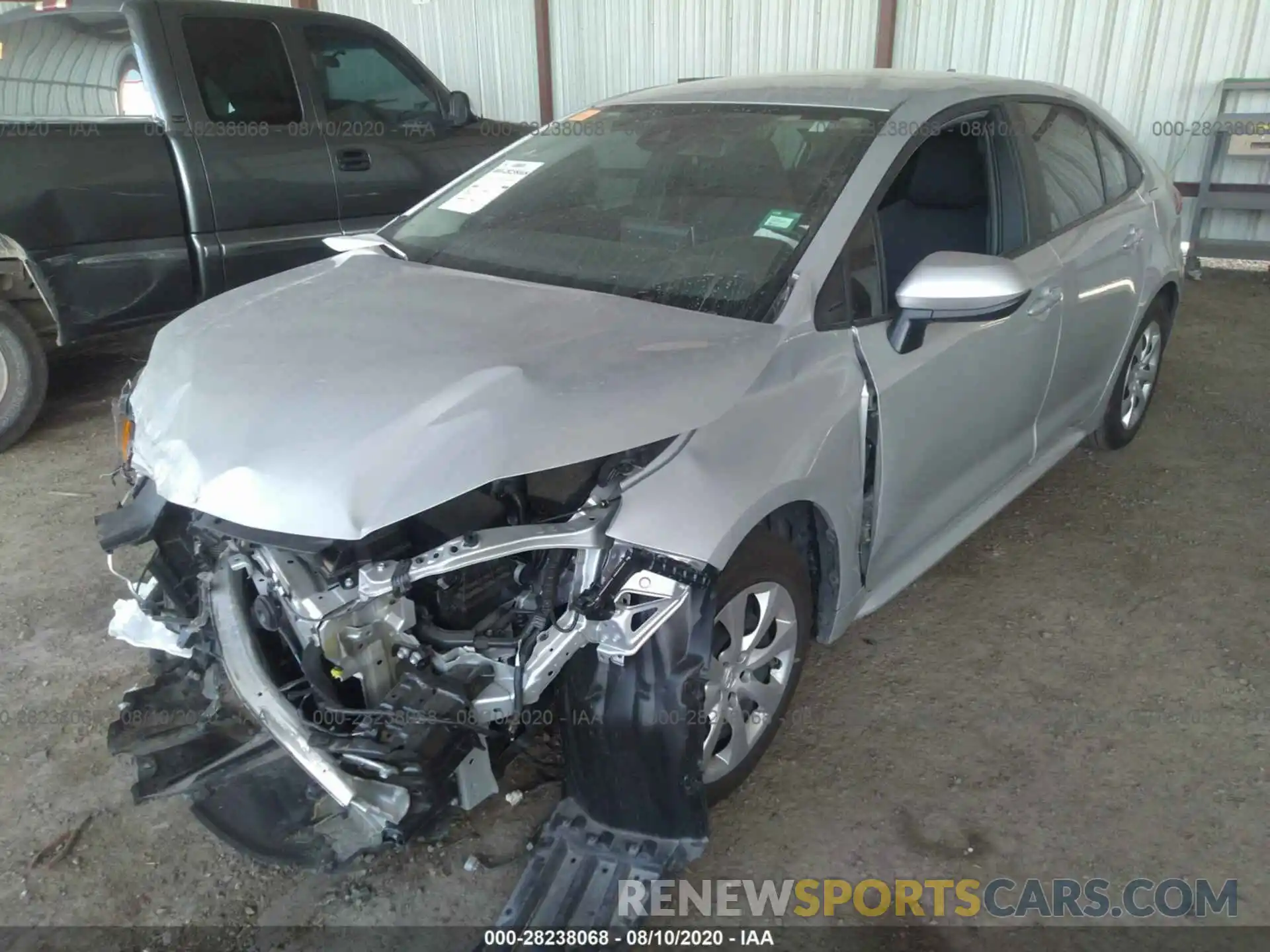 2 Photograph of a damaged car 5YFEPRAE8LP065575 TOYOTA COROLLA 2020