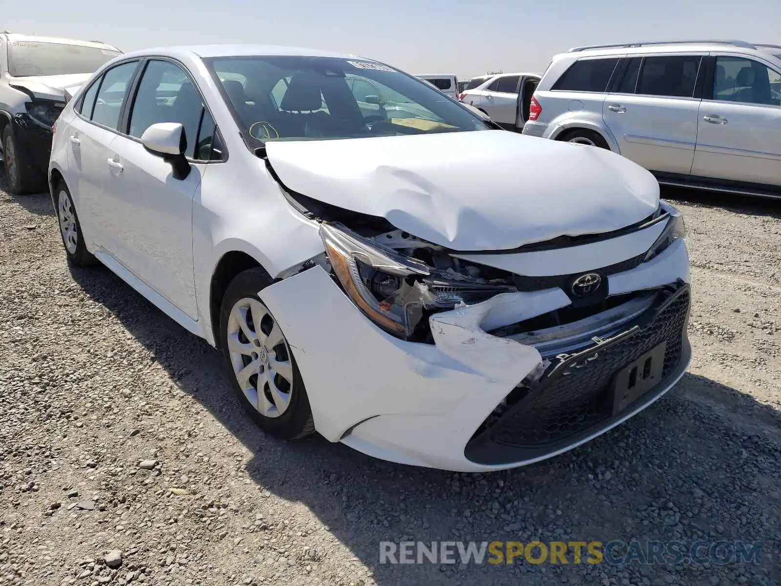 1 Photograph of a damaged car 5YFEPRAE8LP065723 TOYOTA COROLLA 2020