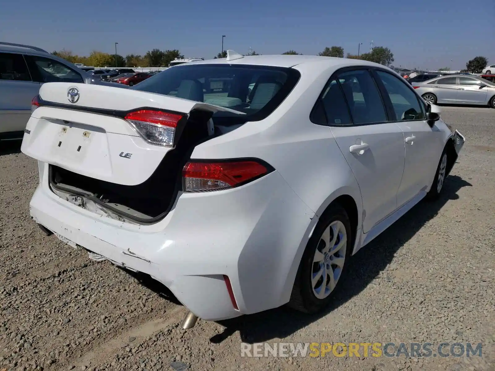 4 Photograph of a damaged car 5YFEPRAE8LP065723 TOYOTA COROLLA 2020