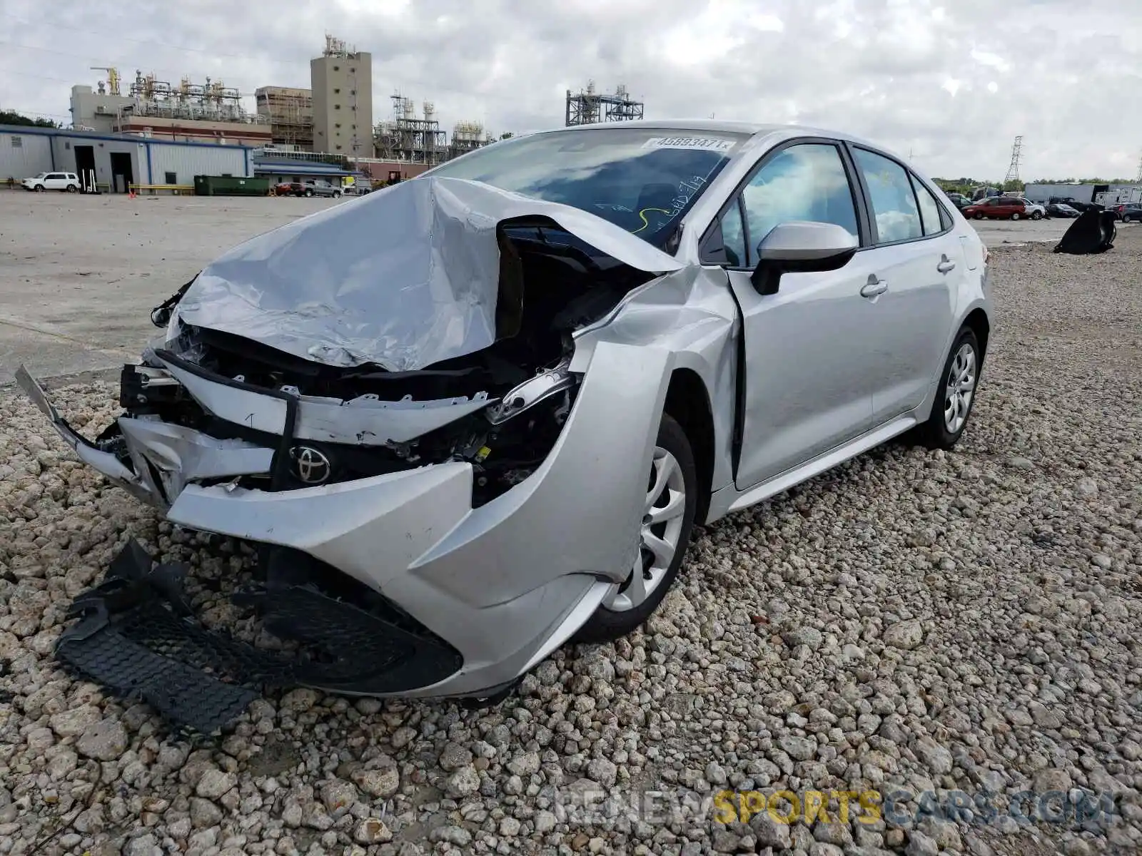 2 Photograph of a damaged car 5YFEPRAE8LP065916 TOYOTA COROLLA 2020