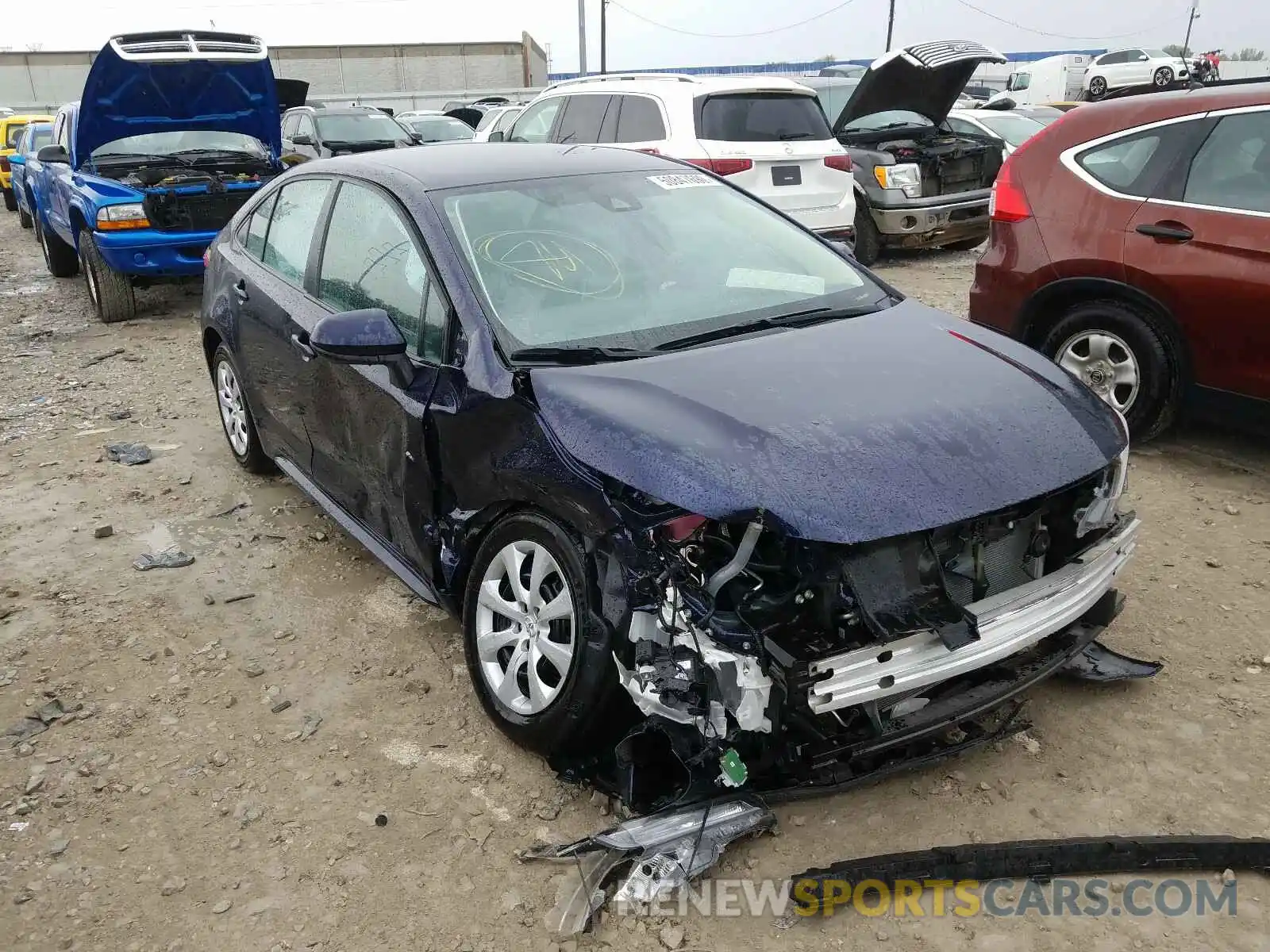 1 Photograph of a damaged car 5YFEPRAE8LP065950 TOYOTA COROLLA 2020
