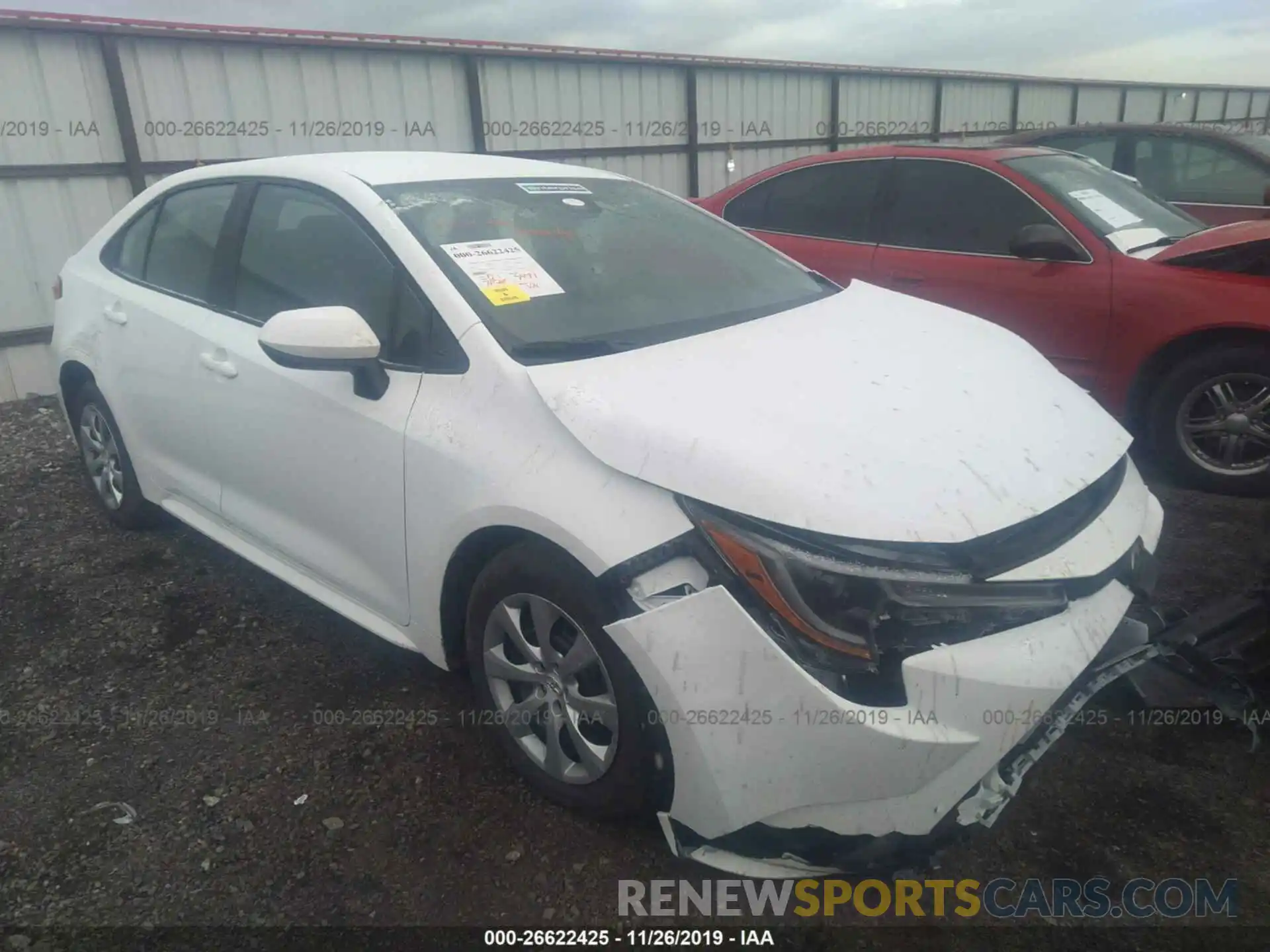 1 Photograph of a damaged car 5YFEPRAE8LP066337 TOYOTA COROLLA 2020