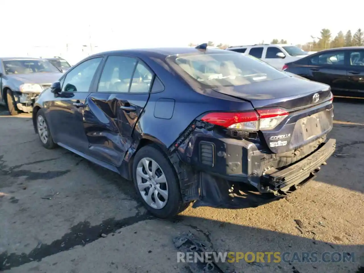 3 Photograph of a damaged car 5YFEPRAE8LP067309 TOYOTA COROLLA 2020