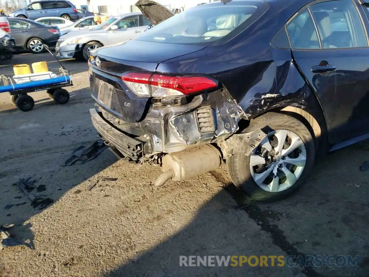 9 Photograph of a damaged car 5YFEPRAE8LP067309 TOYOTA COROLLA 2020