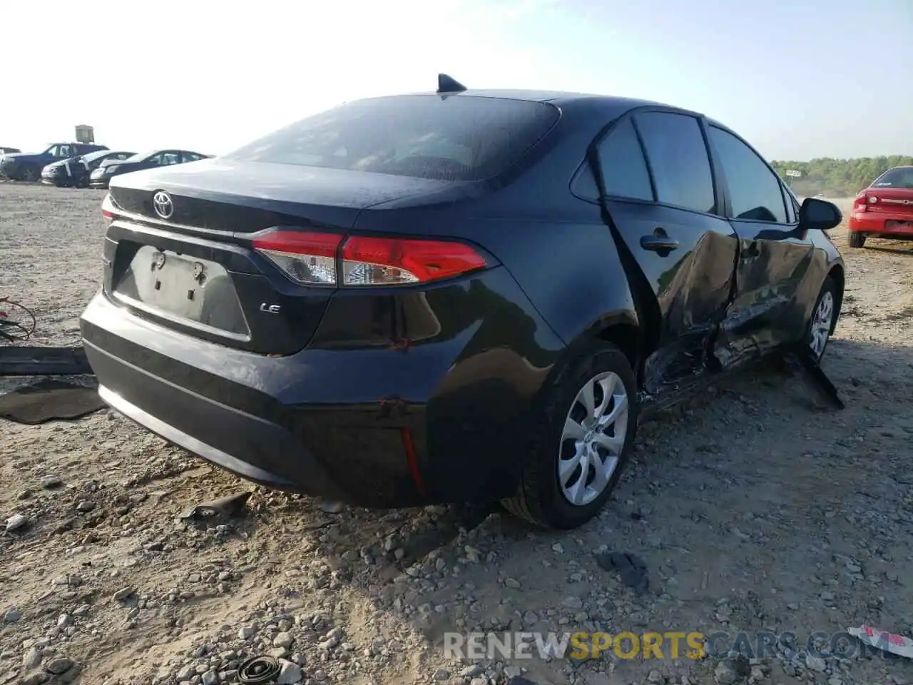 4 Photograph of a damaged car 5YFEPRAE8LP069142 TOYOTA COROLLA 2020