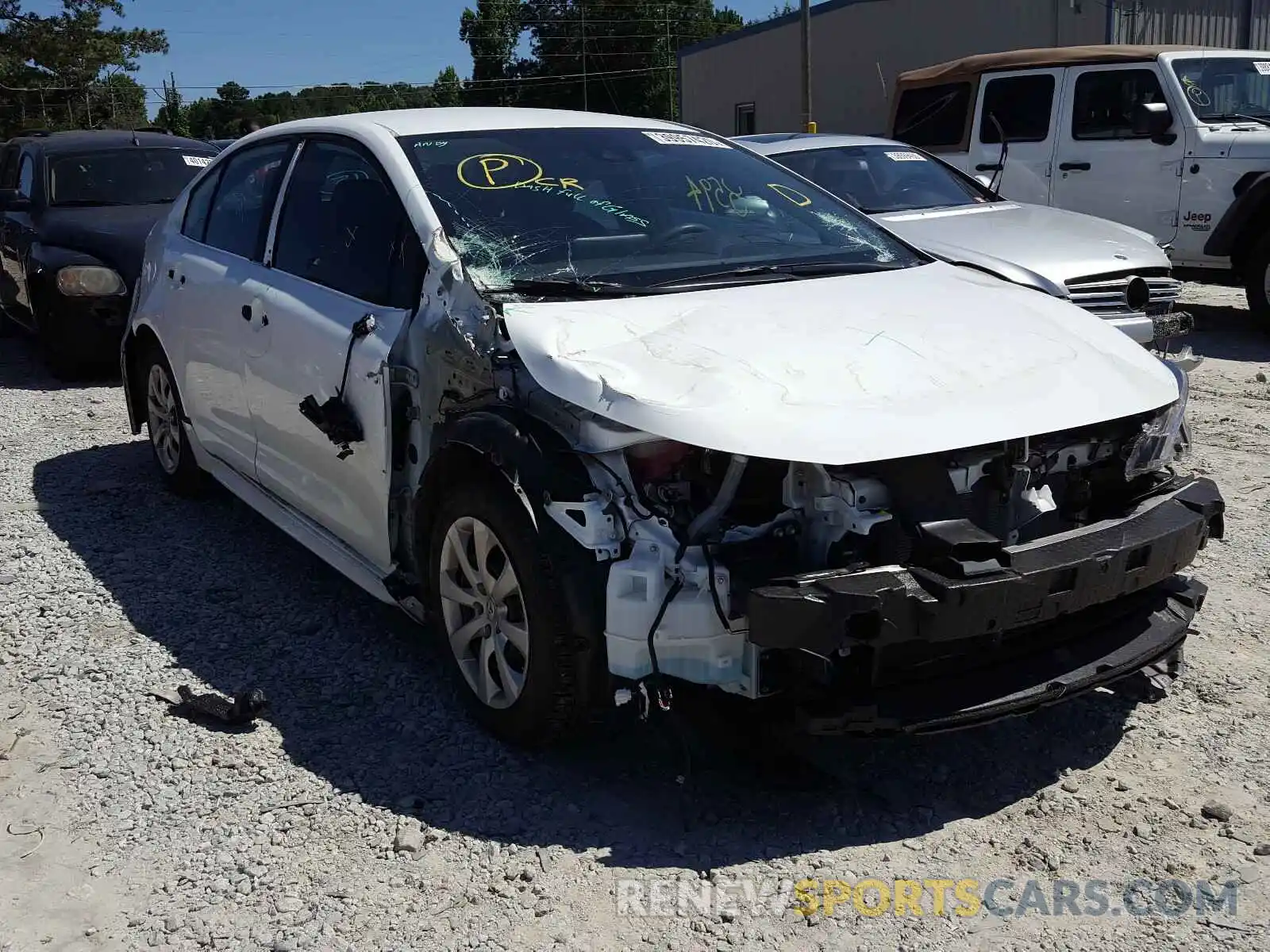 1 Photograph of a damaged car 5YFEPRAE8LP071120 TOYOTA COROLLA 2020