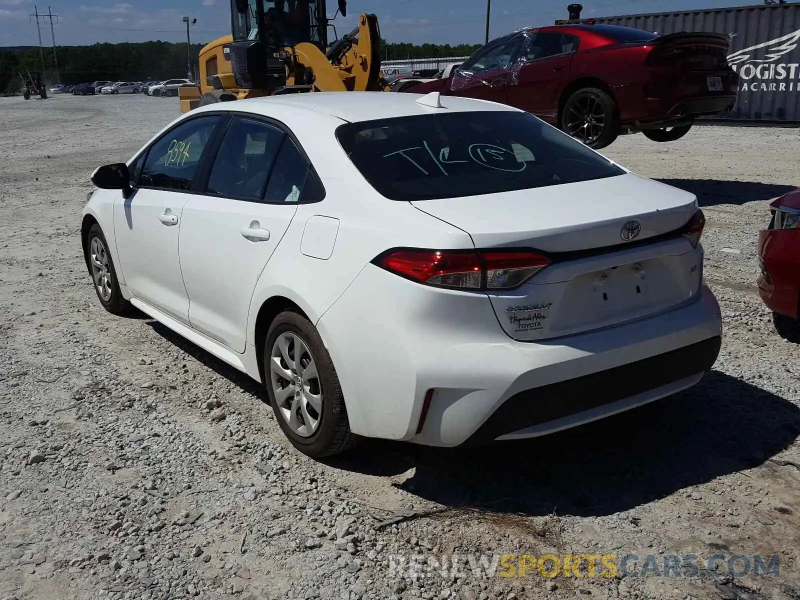 3 Photograph of a damaged car 5YFEPRAE8LP071120 TOYOTA COROLLA 2020