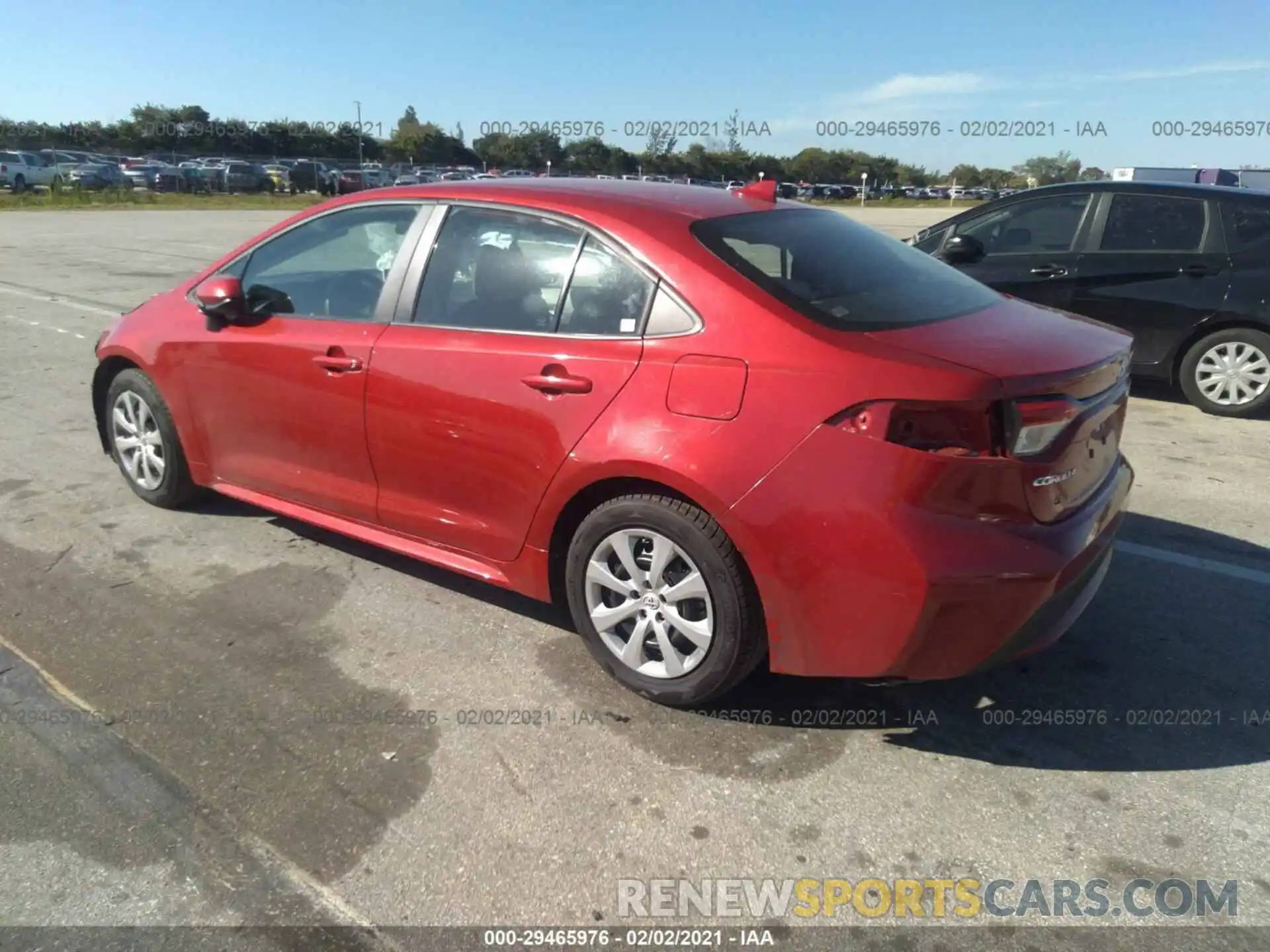 3 Photograph of a damaged car 5YFEPRAE8LP071859 TOYOTA COROLLA 2020