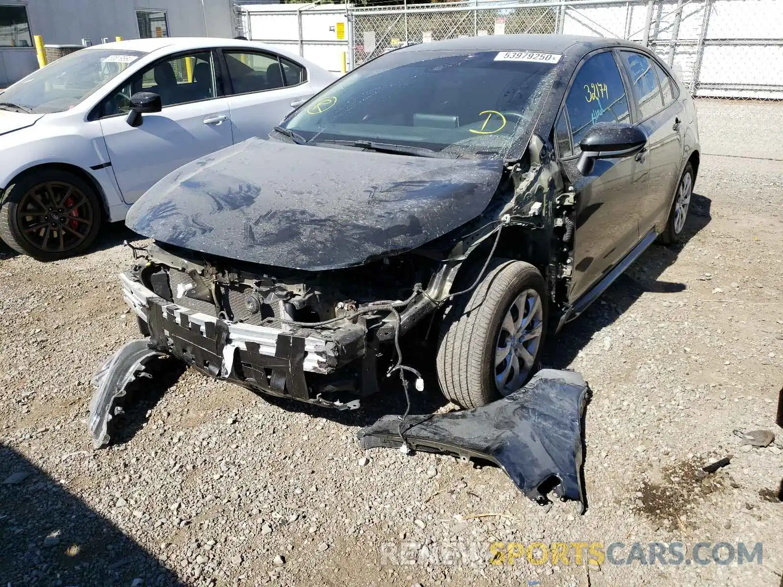 2 Photograph of a damaged car 5YFEPRAE8LP074924 TOYOTA COROLLA 2020