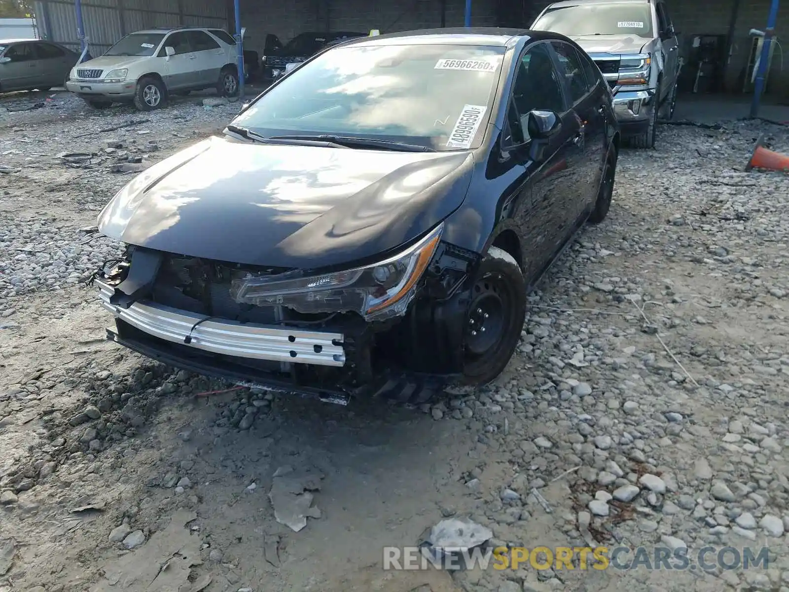 2 Photograph of a damaged car 5YFEPRAE8LP075216 TOYOTA COROLLA 2020