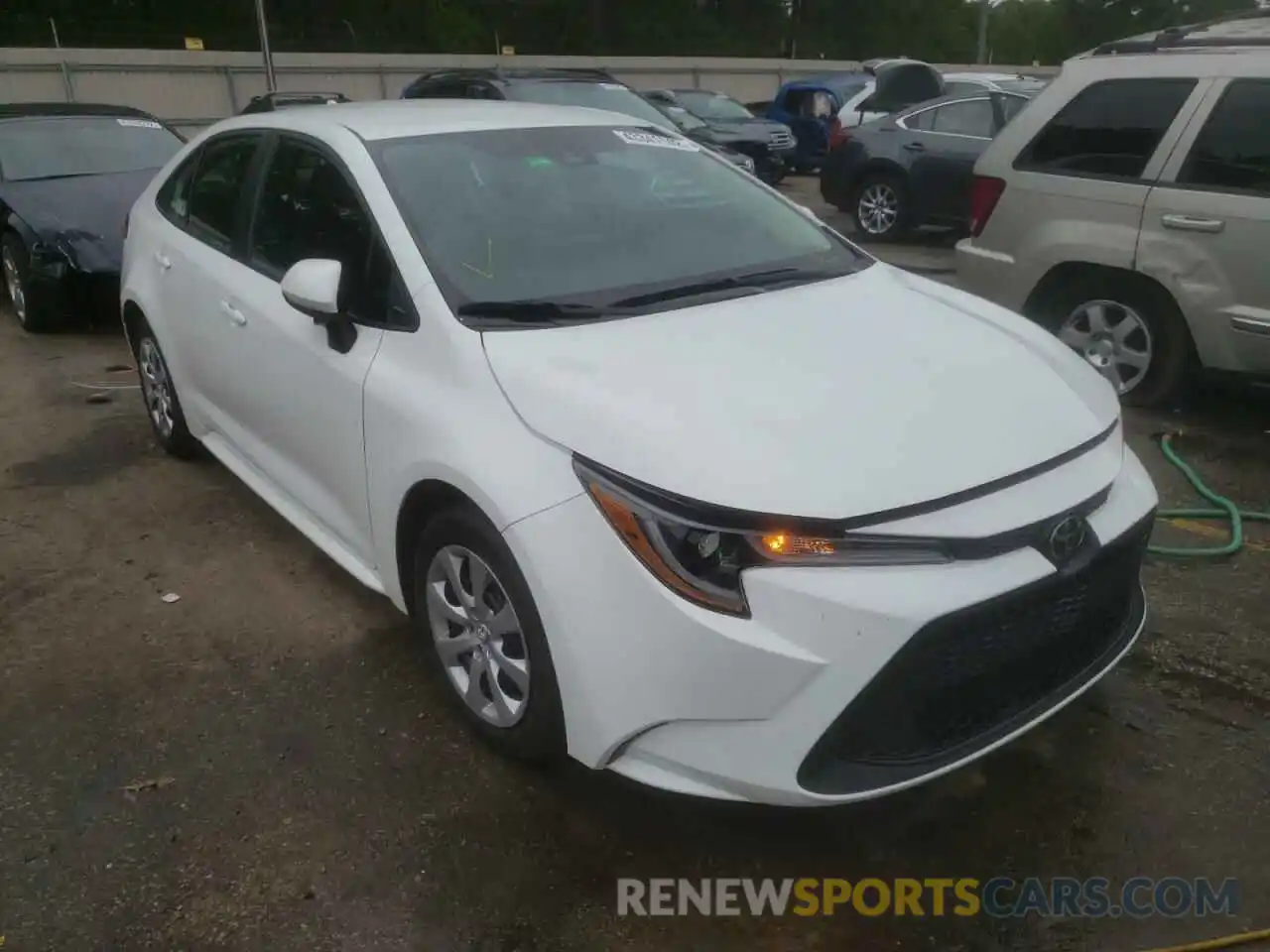 1 Photograph of a damaged car 5YFEPRAE8LP075894 TOYOTA COROLLA 2020