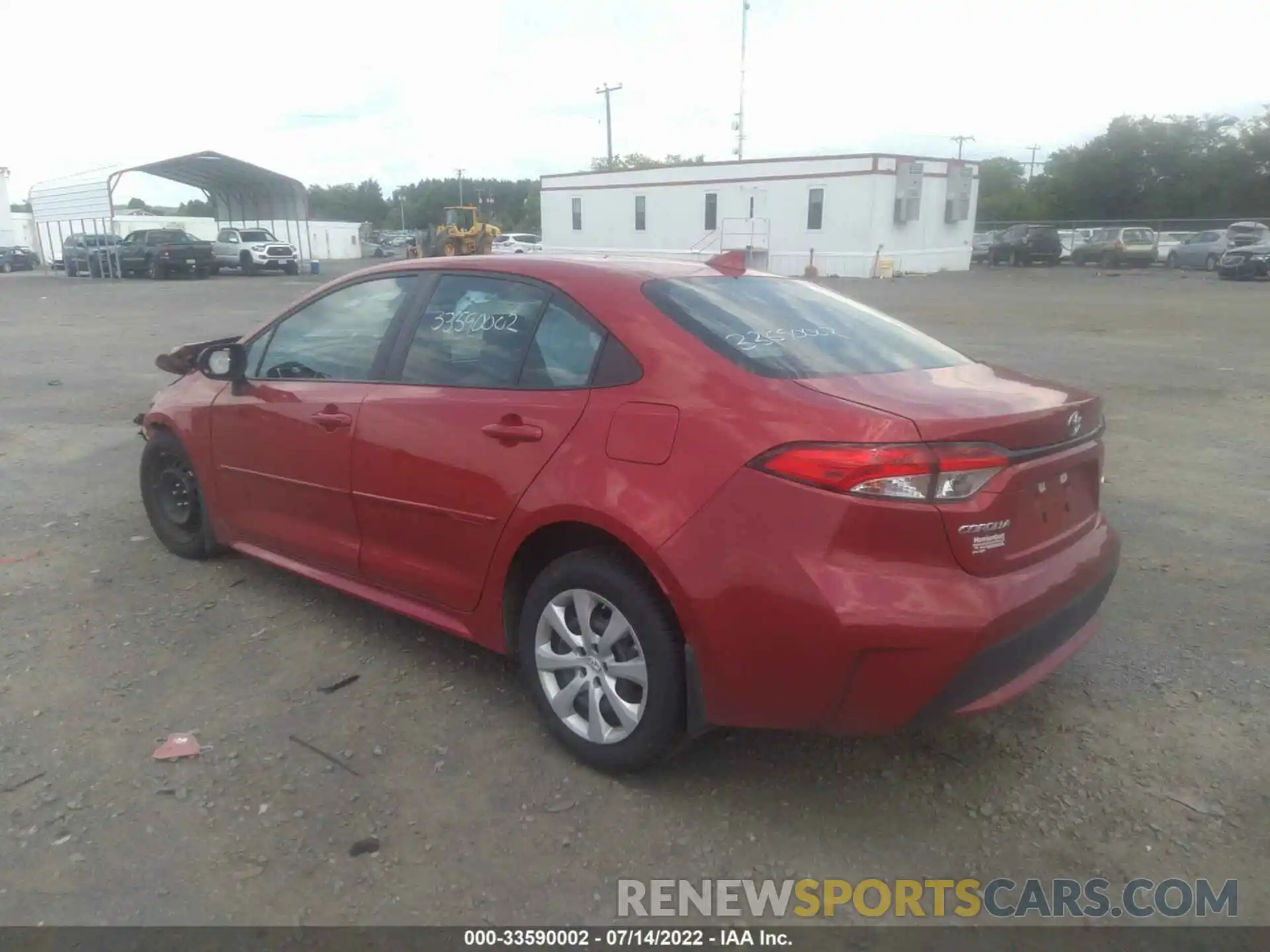 3 Photograph of a damaged car 5YFEPRAE8LP077323 TOYOTA COROLLA 2020