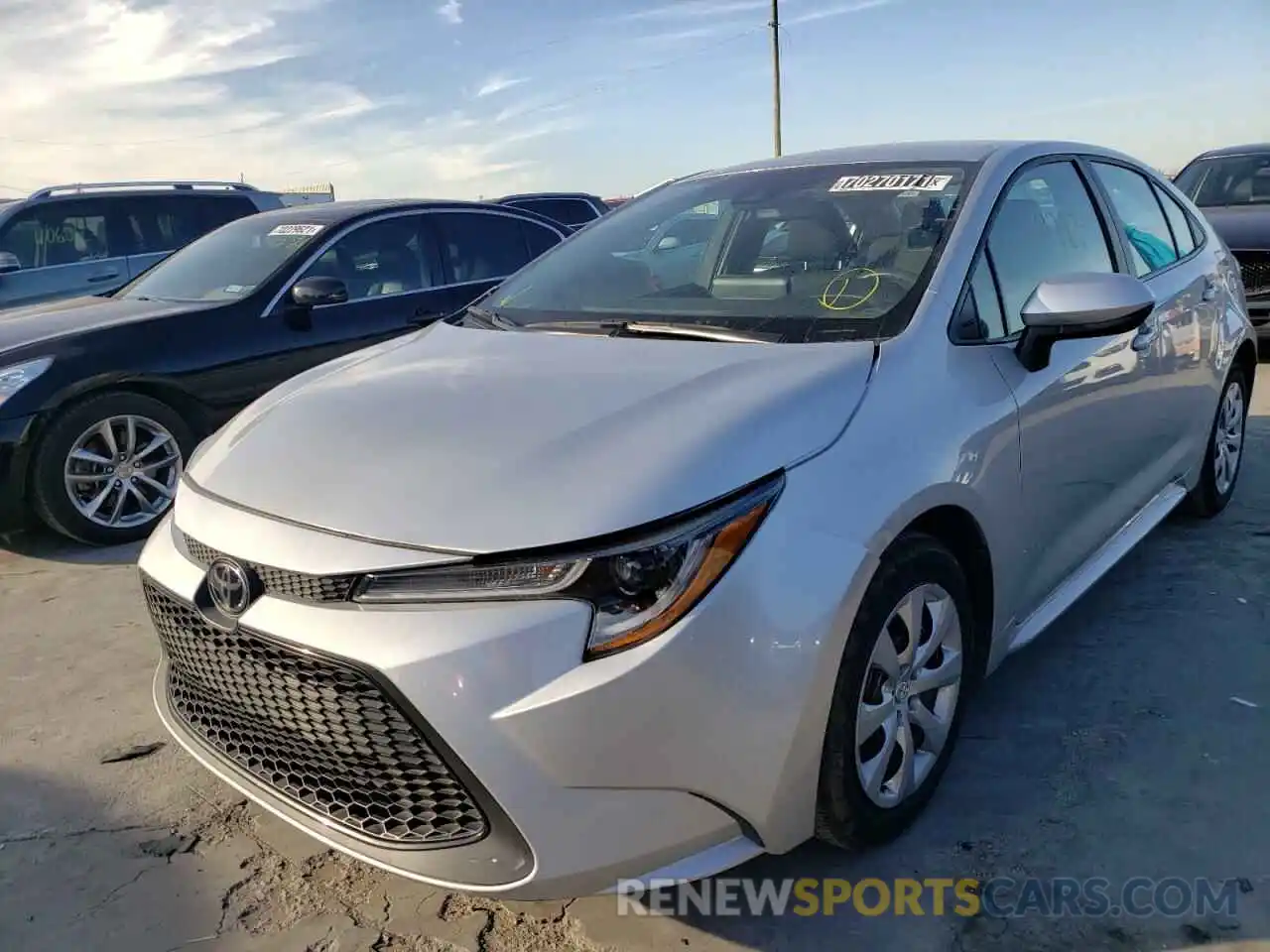 2 Photograph of a damaged car 5YFEPRAE8LP077581 TOYOTA COROLLA 2020