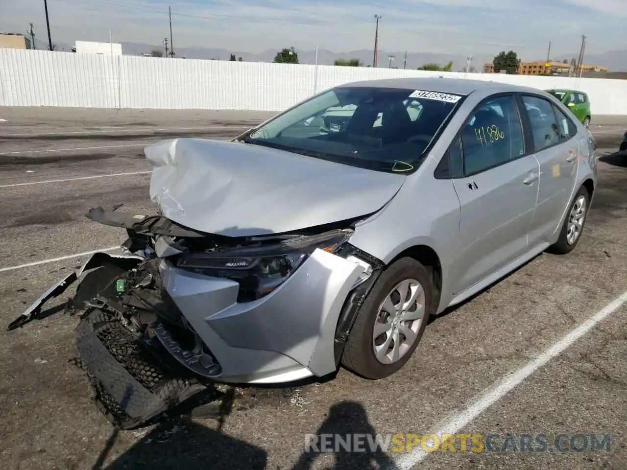 2 Photograph of a damaged car 5YFEPRAE8LP077645 TOYOTA COROLLA 2020