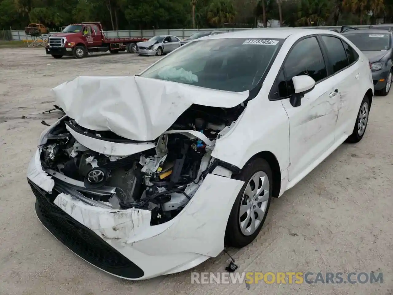 2 Photograph of a damaged car 5YFEPRAE8LP077869 TOYOTA COROLLA 2020