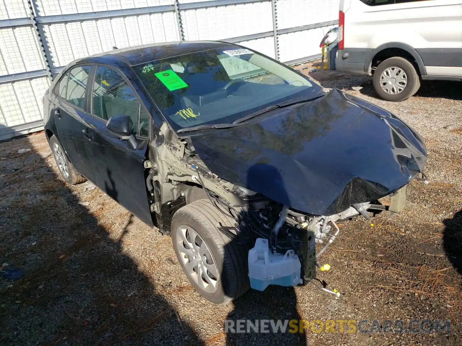 1 Photograph of a damaged car 5YFEPRAE8LP077953 TOYOTA COROLLA 2020