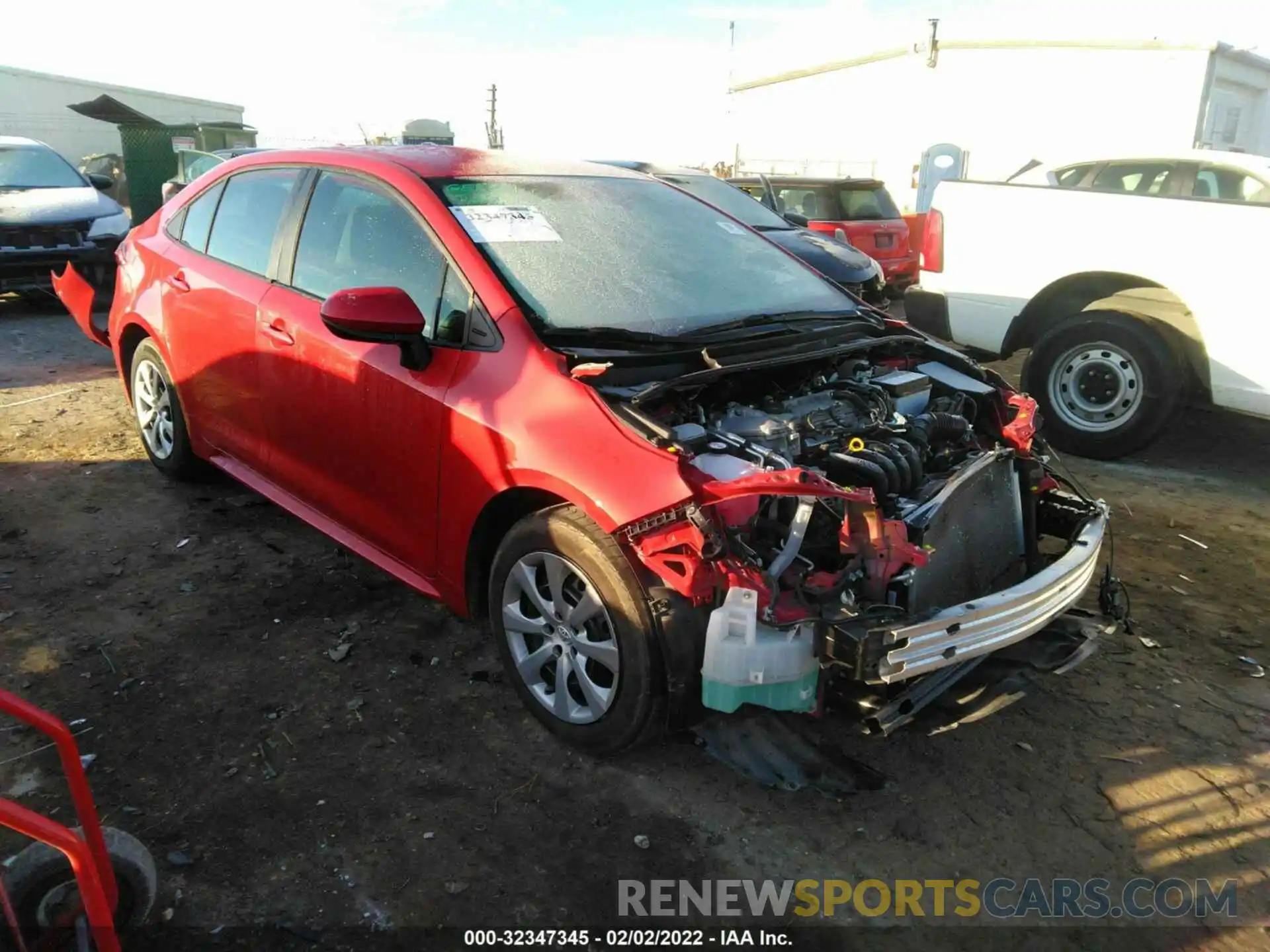 1 Photograph of a damaged car 5YFEPRAE8LP078553 TOYOTA COROLLA 2020