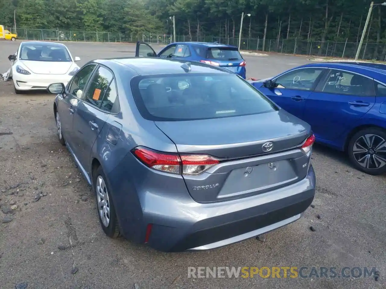 3 Photograph of a damaged car 5YFEPRAE8LP078858 TOYOTA COROLLA 2020