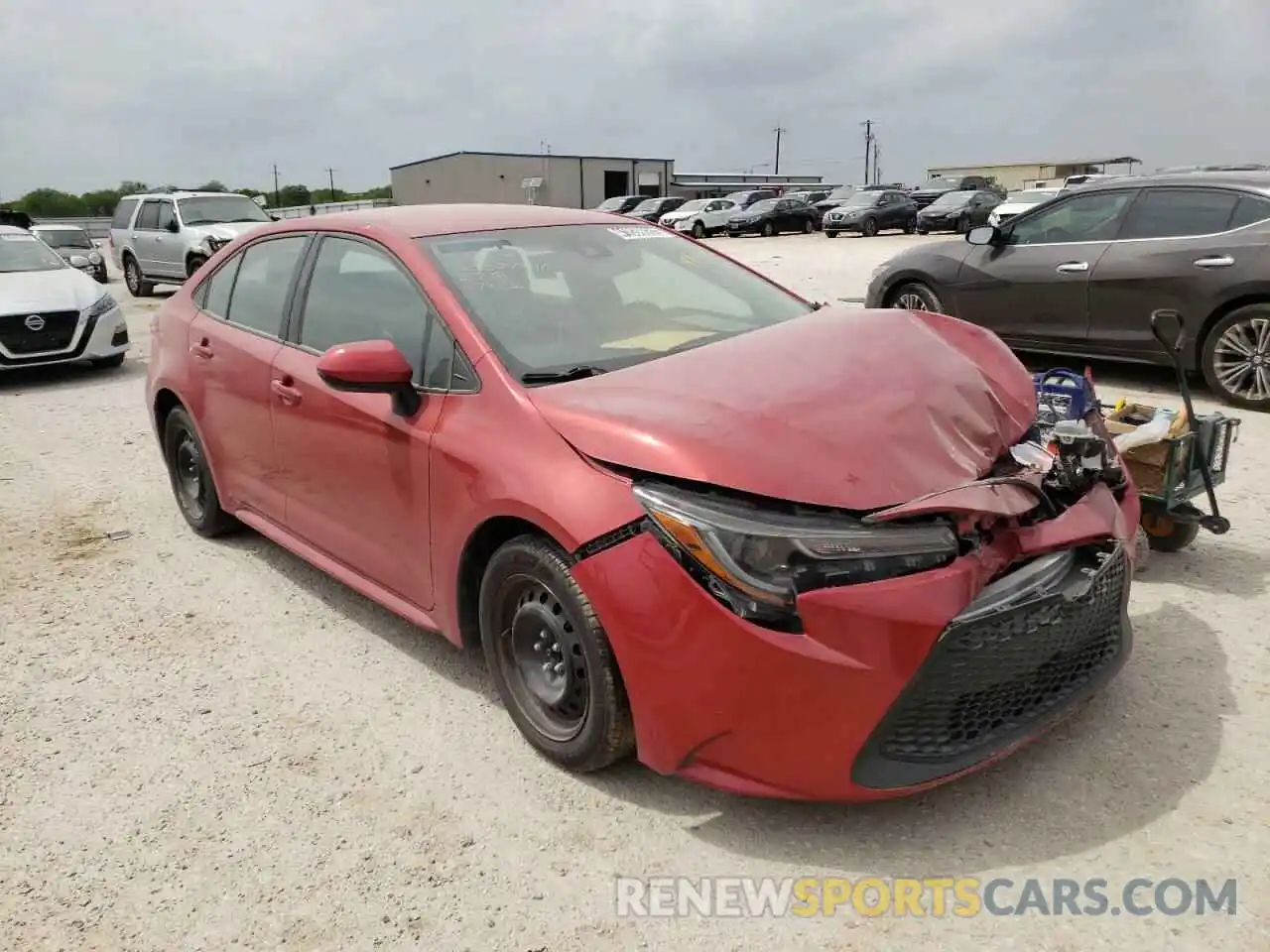 1 Photograph of a damaged car 5YFEPRAE8LP079265 TOYOTA COROLLA 2020