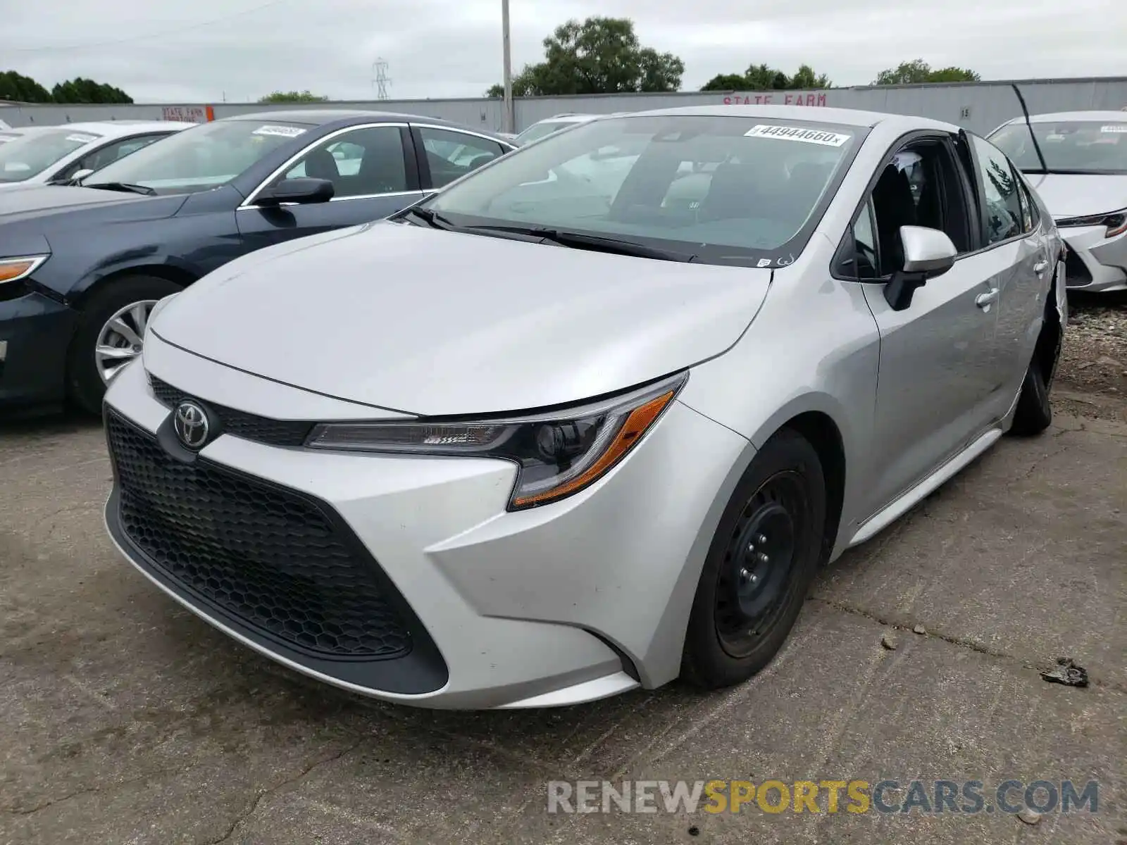 2 Photograph of a damaged car 5YFEPRAE8LP079377 TOYOTA COROLLA 2020