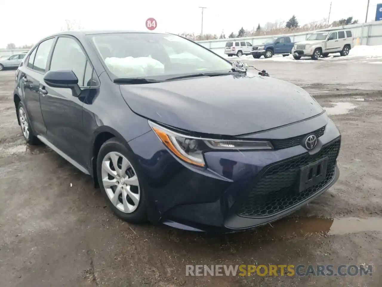 1 Photograph of a damaged car 5YFEPRAE8LP079556 TOYOTA COROLLA 2020