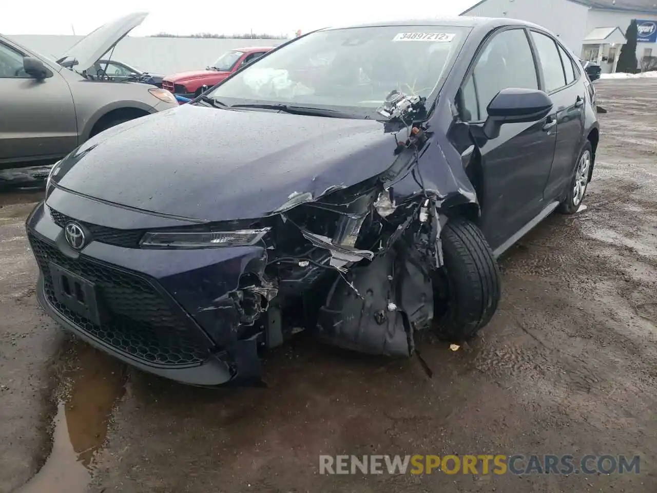 2 Photograph of a damaged car 5YFEPRAE8LP079556 TOYOTA COROLLA 2020