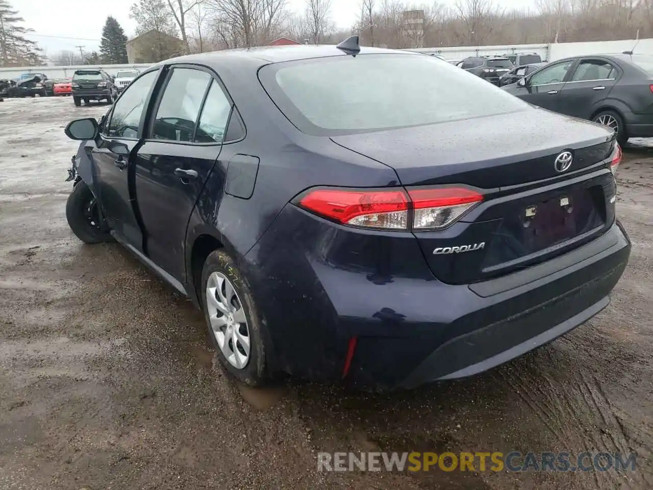 3 Photograph of a damaged car 5YFEPRAE8LP079556 TOYOTA COROLLA 2020