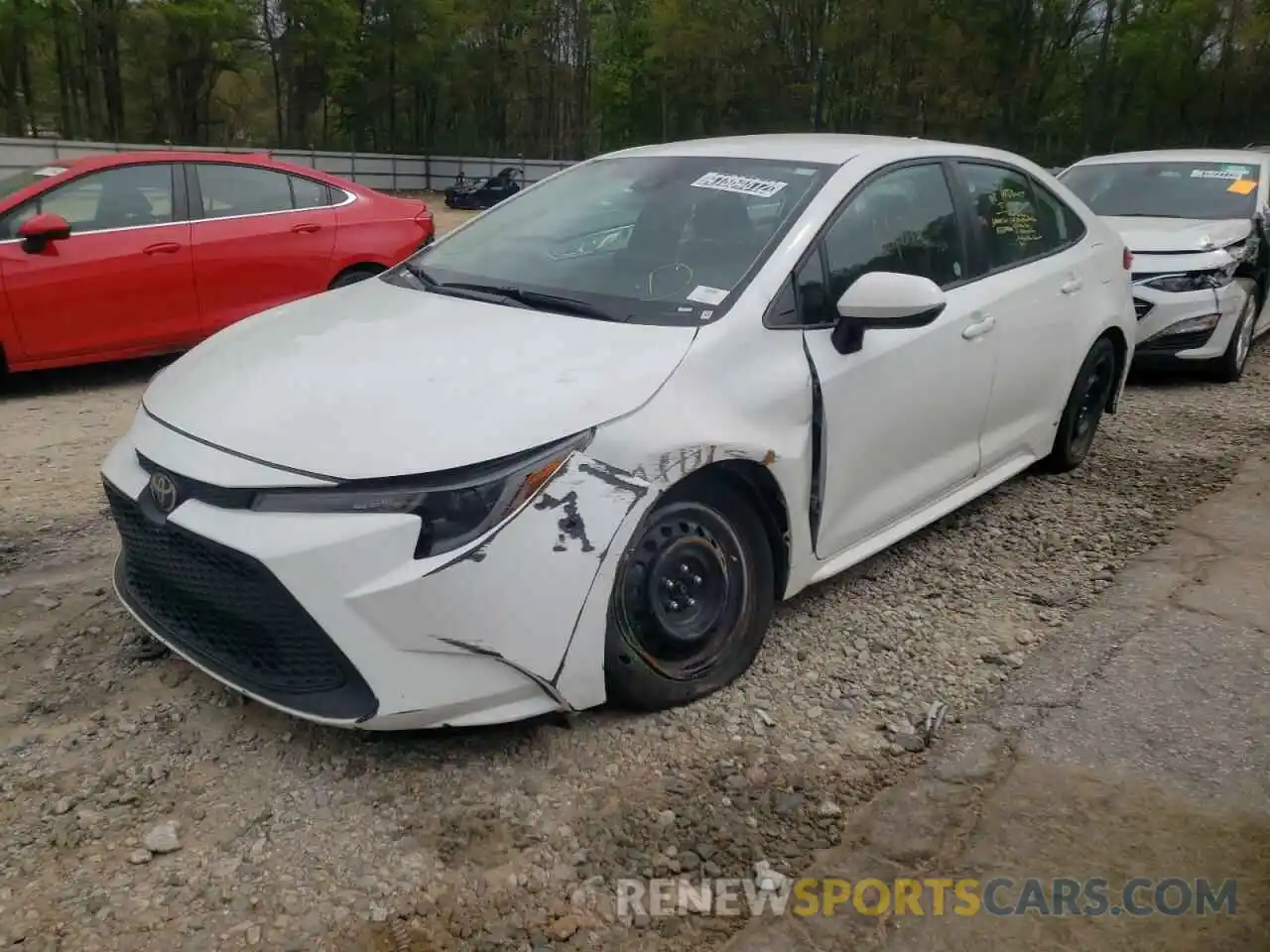 2 Photograph of a damaged car 5YFEPRAE8LP079850 TOYOTA COROLLA 2020