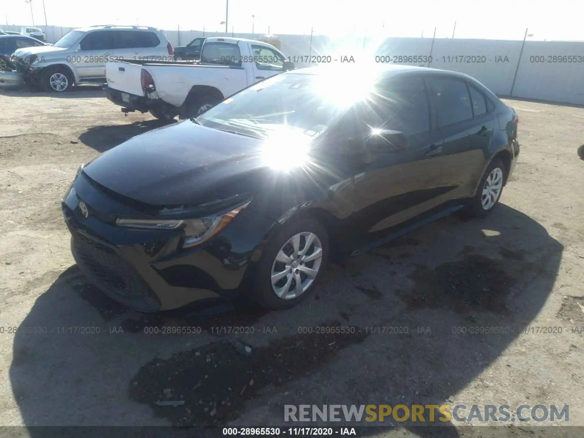 2 Photograph of a damaged car 5YFEPRAE8LP080254 TOYOTA COROLLA 2020