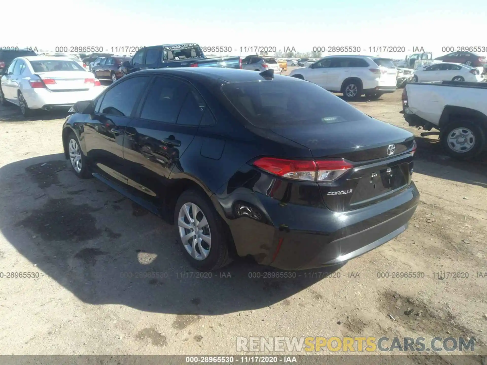 3 Photograph of a damaged car 5YFEPRAE8LP080254 TOYOTA COROLLA 2020