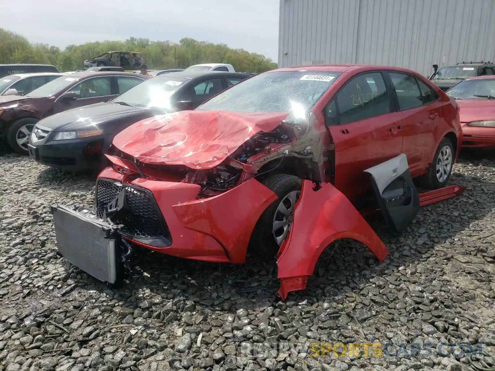 2 Photograph of a damaged car 5YFEPRAE8LP080285 TOYOTA COROLLA 2020