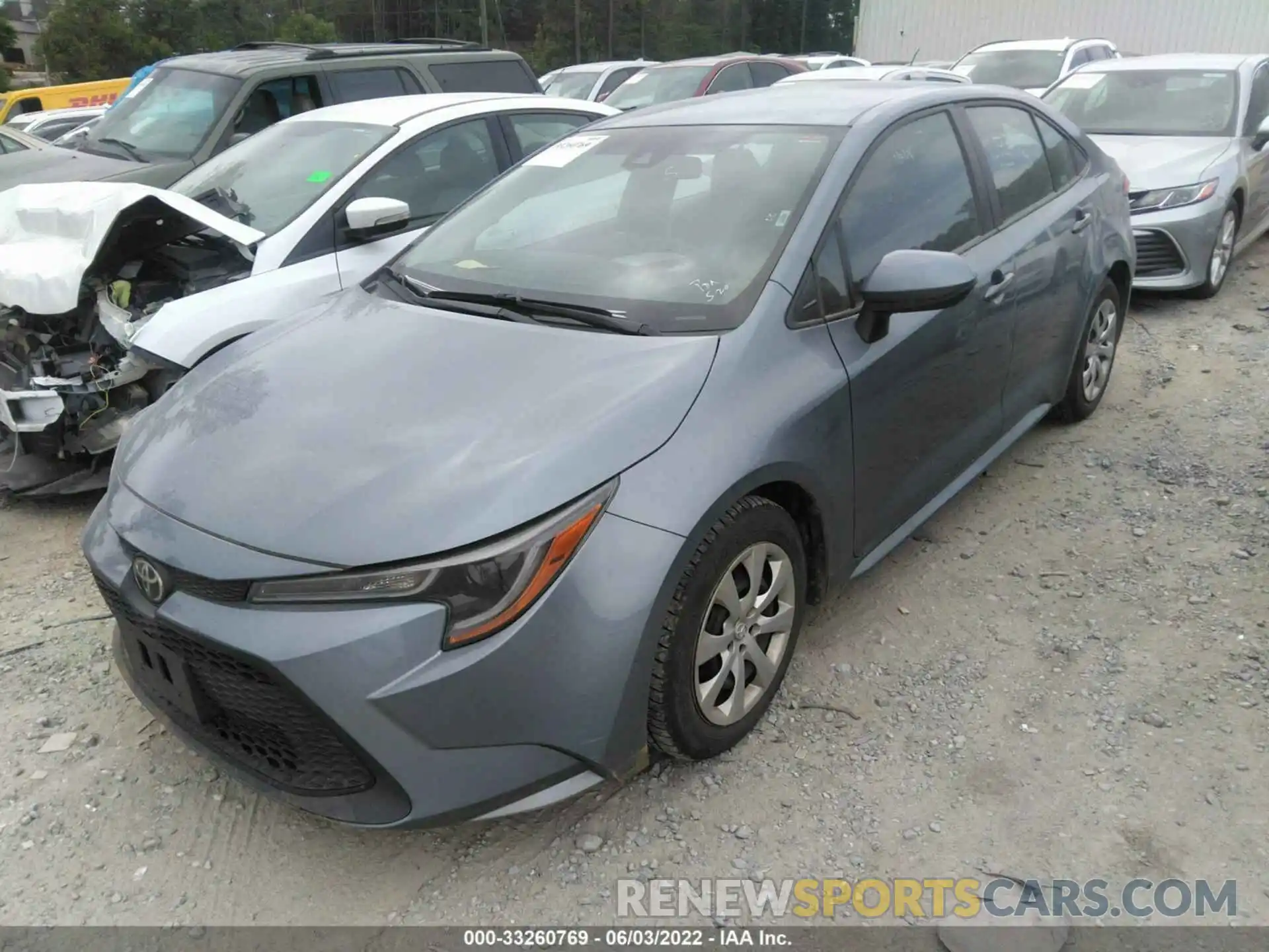 2 Photograph of a damaged car 5YFEPRAE8LP080349 TOYOTA COROLLA 2020