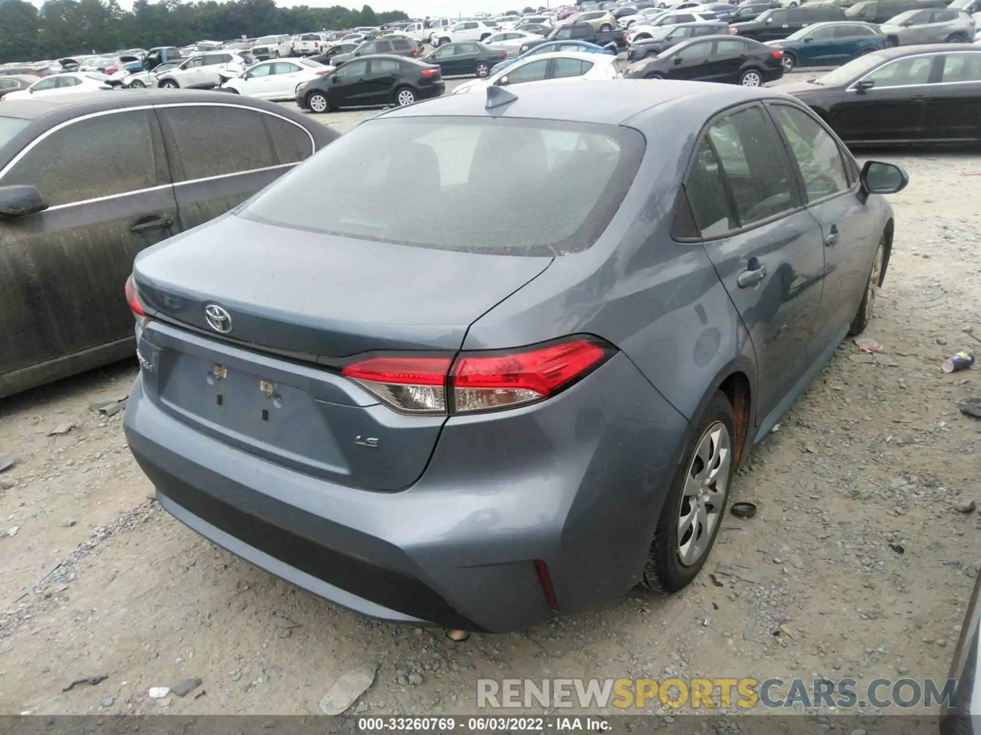 4 Photograph of a damaged car 5YFEPRAE8LP080349 TOYOTA COROLLA 2020