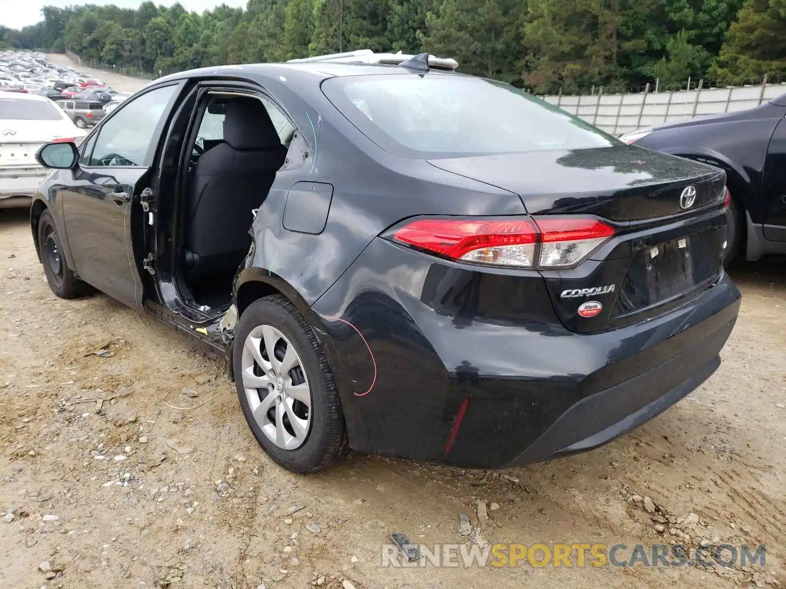 3 Photograph of a damaged car 5YFEPRAE8LP081565 TOYOTA COROLLA 2020