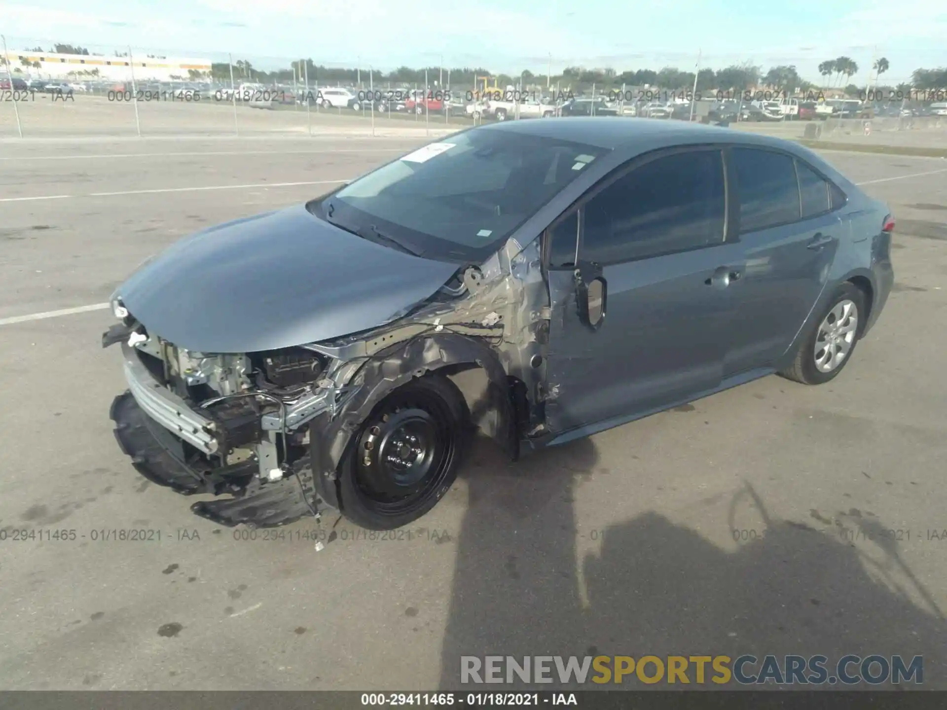 2 Photograph of a damaged car 5YFEPRAE8LP082327 TOYOTA COROLLA 2020