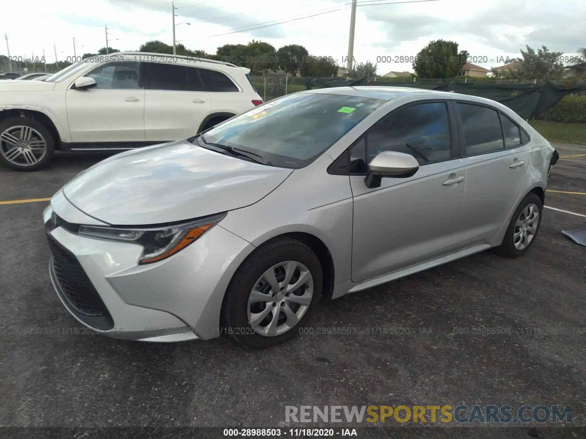 2 Photograph of a damaged car 5YFEPRAE8LP083025 TOYOTA COROLLA 2020