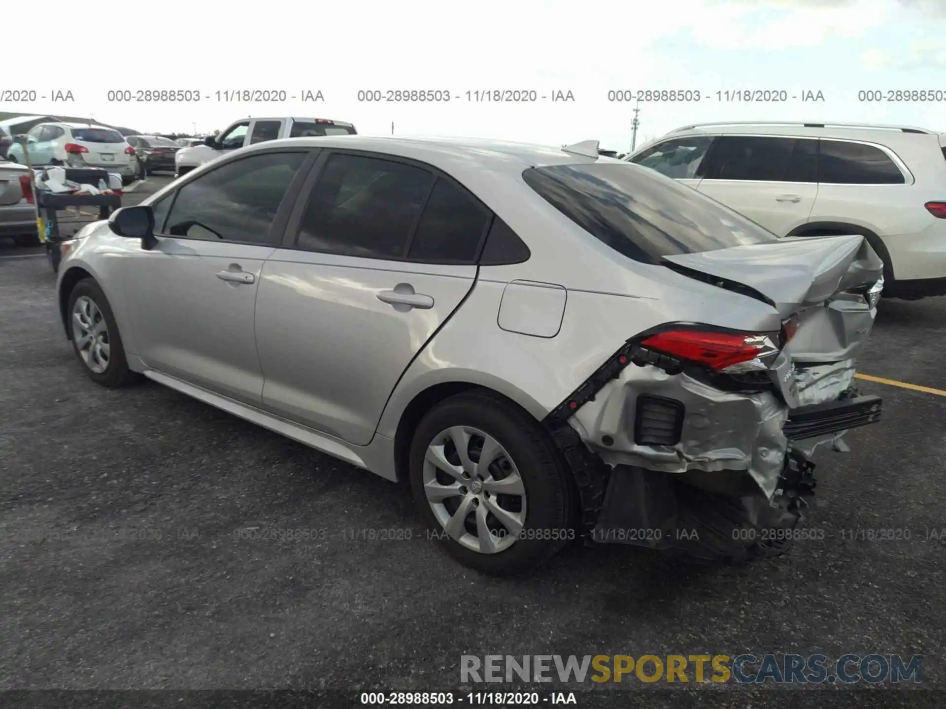 3 Photograph of a damaged car 5YFEPRAE8LP083025 TOYOTA COROLLA 2020