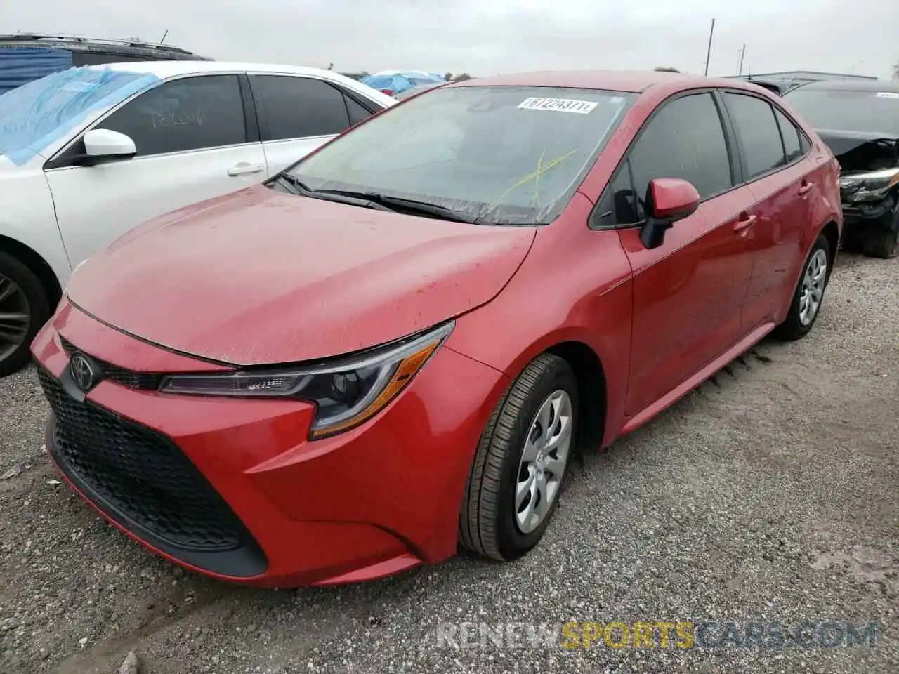 2 Photograph of a damaged car 5YFEPRAE8LP083039 TOYOTA COROLLA 2020