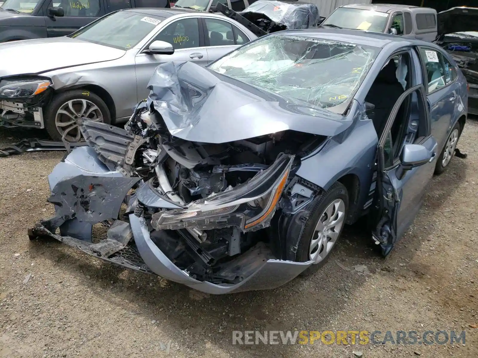 2 Photograph of a damaged car 5YFEPRAE8LP083591 TOYOTA COROLLA 2020