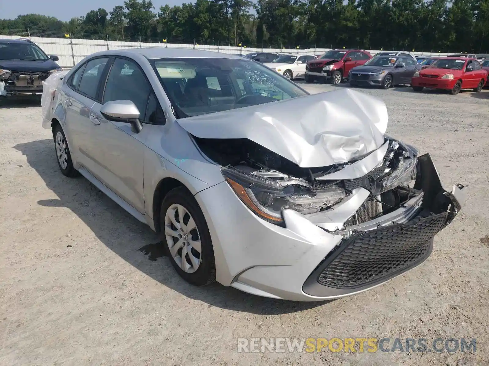 1 Photograph of a damaged car 5YFEPRAE8LP084420 TOYOTA COROLLA 2020