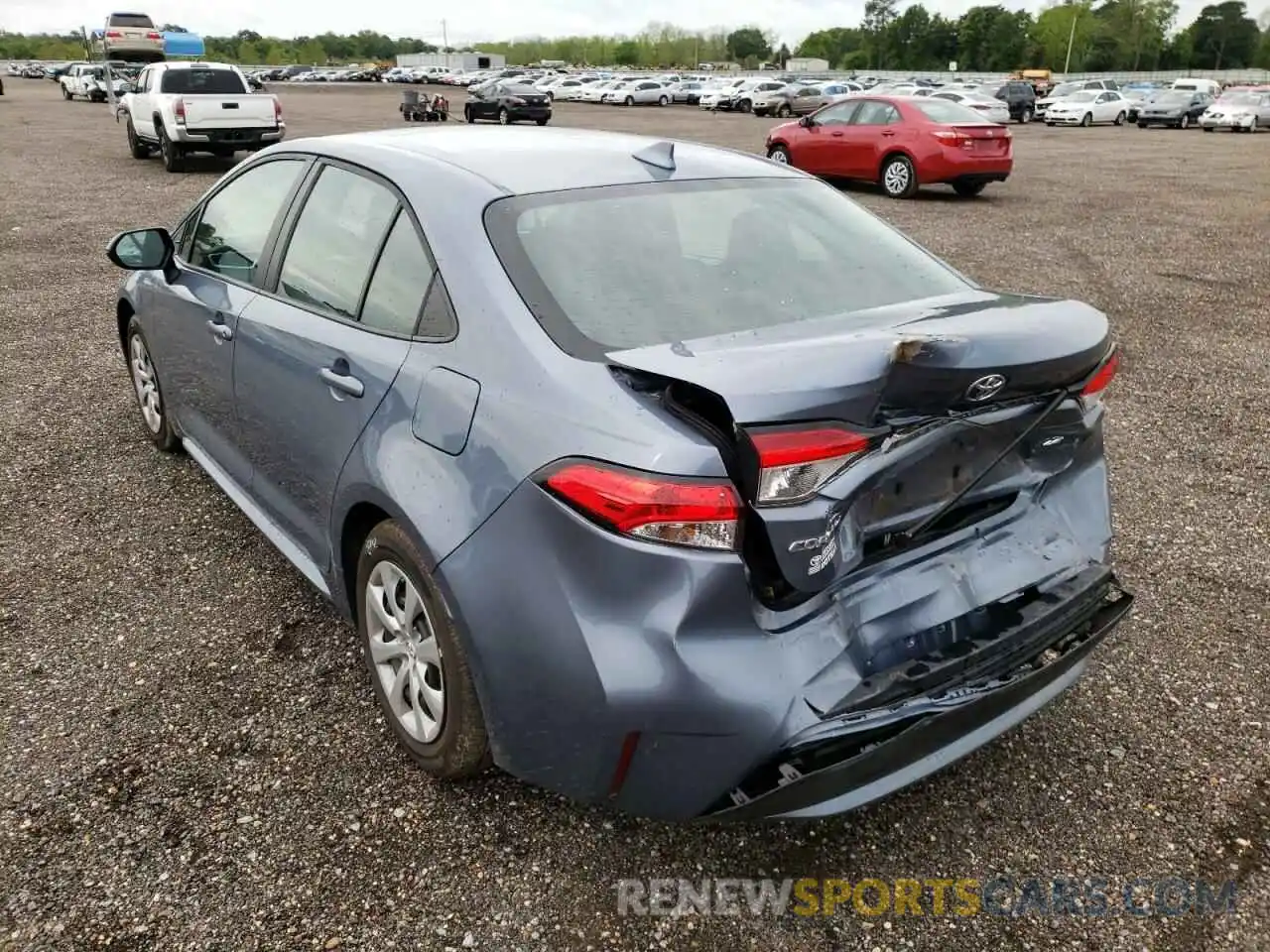 3 Photograph of a damaged car 5YFEPRAE8LP084563 TOYOTA COROLLA 2020